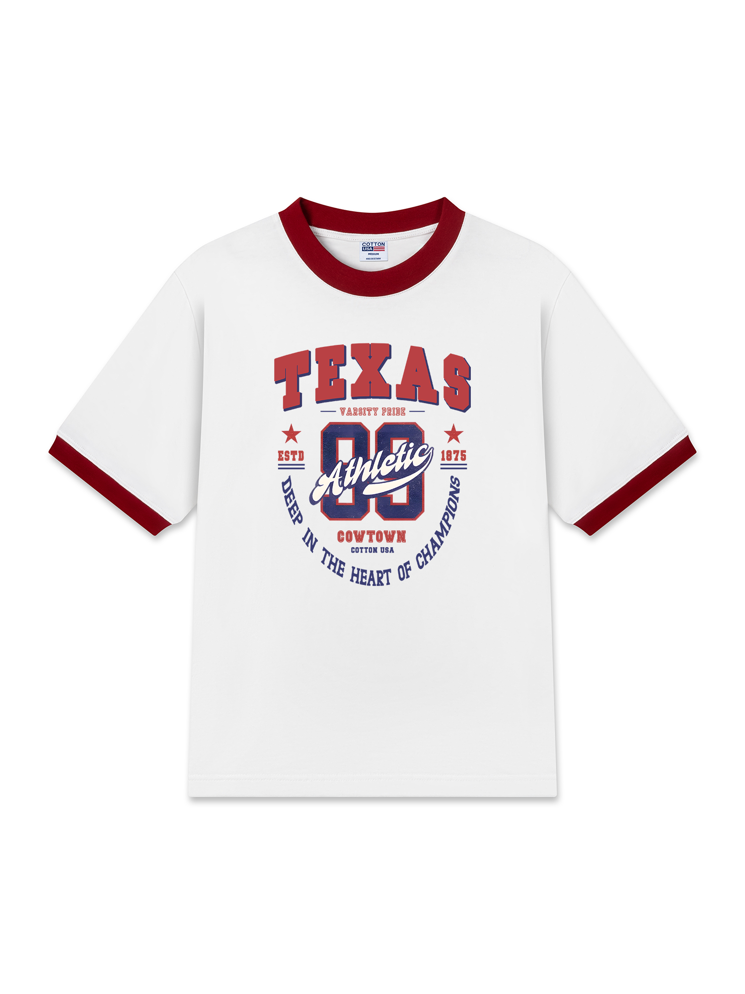 Áo Thun Ringer Relaxed Fit City Texas