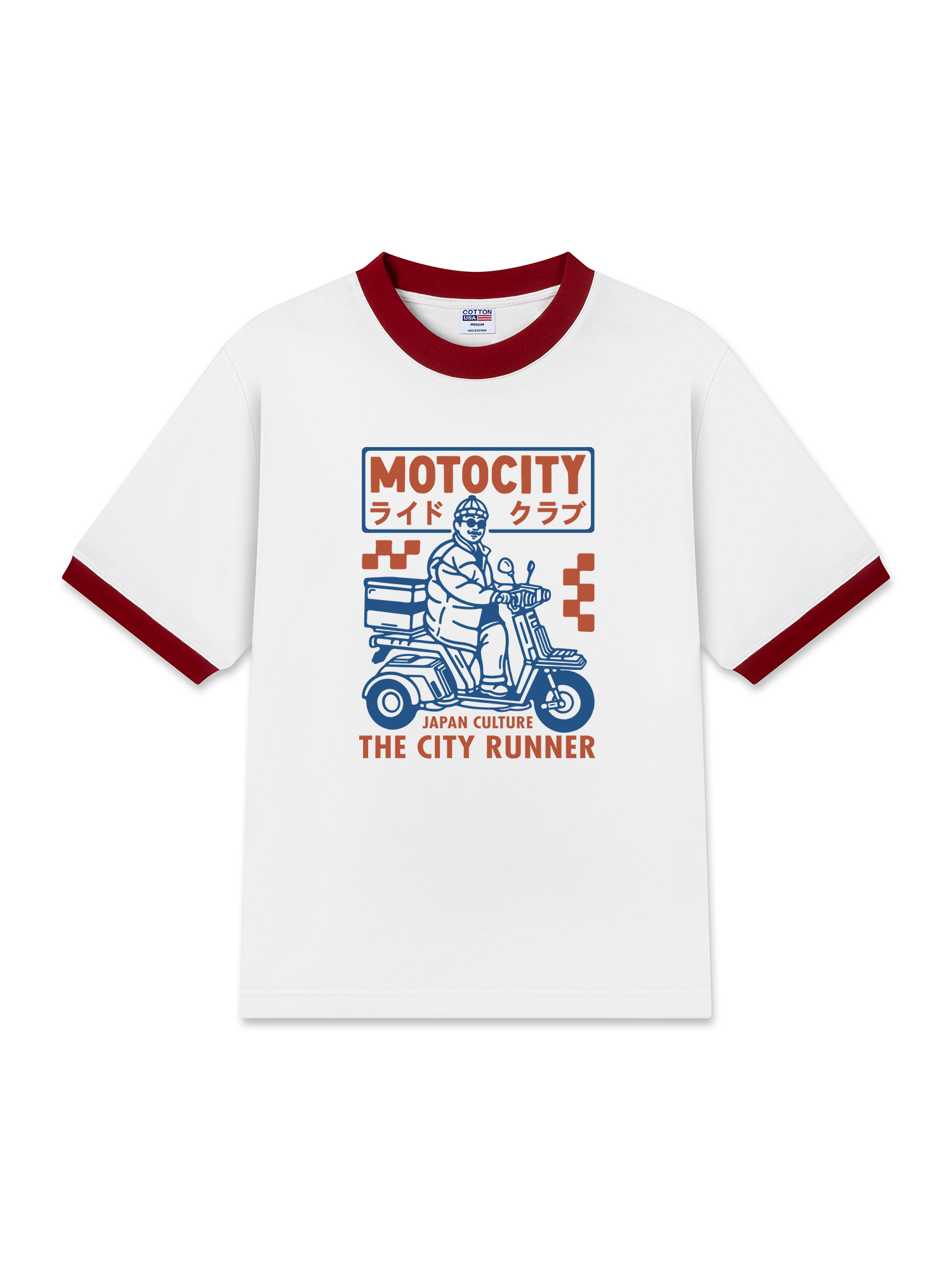 Áo Thun Ringer Relaxed Fit MOTOCITY