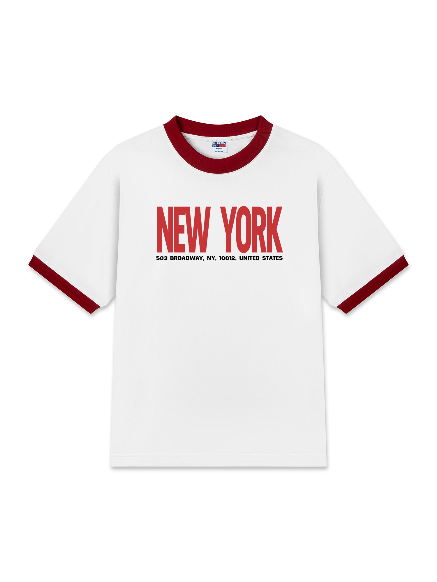 Áo Thun Ringer Relaxed Fit City New York