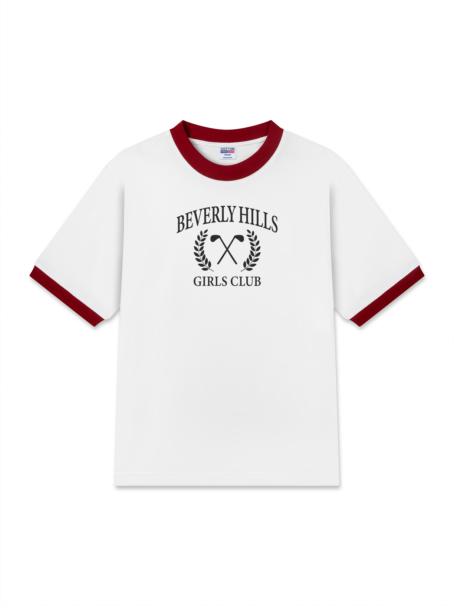 Áo Thun Ringer Relaxed Fit Golf Beverly Hills