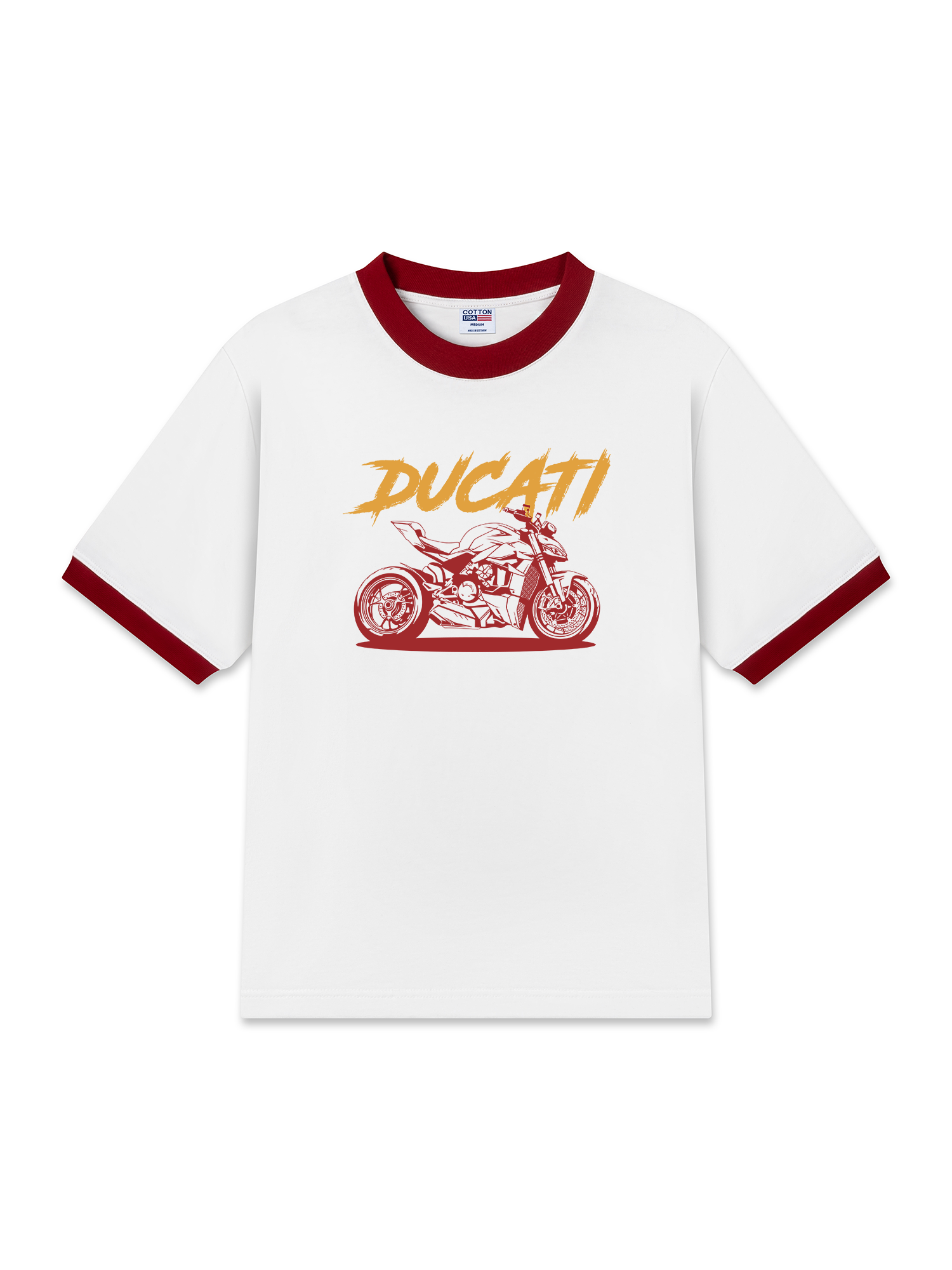Áo Thun Ringer Relaxed Fit Ducati Spirit