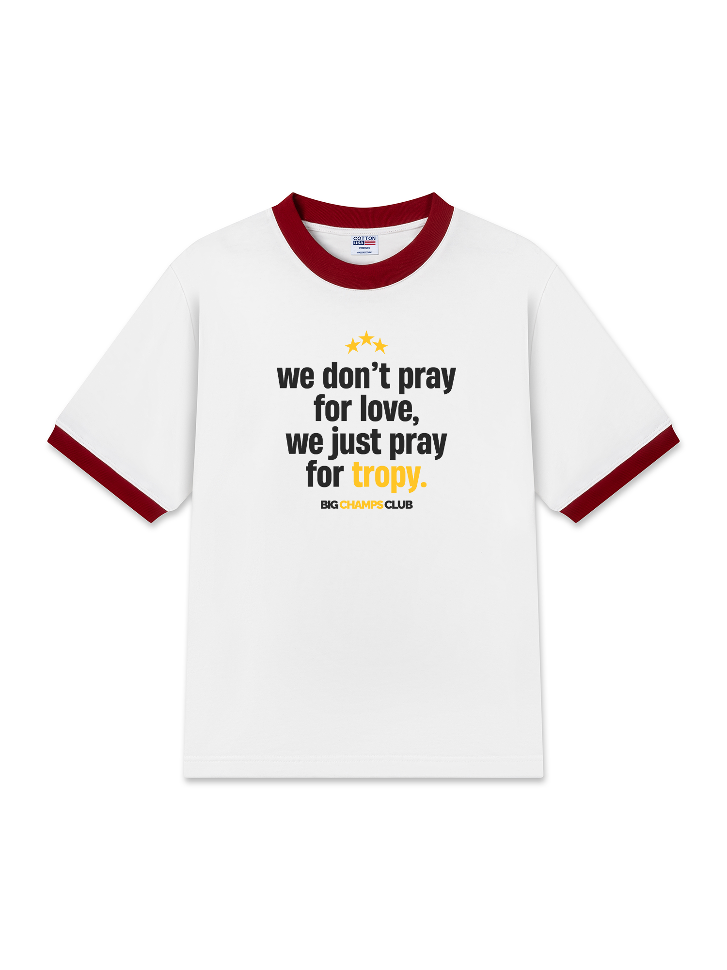 Áo Thun Ringer Relaxed Fit Champions Pray For Tropy