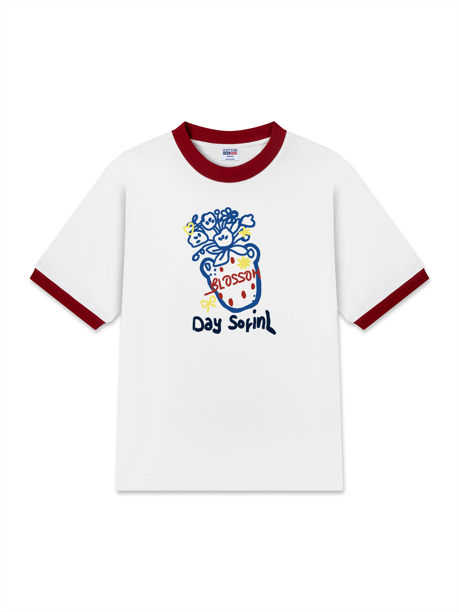 Áo Thun Ringer Relaxed Fit Floral Day Sofinl