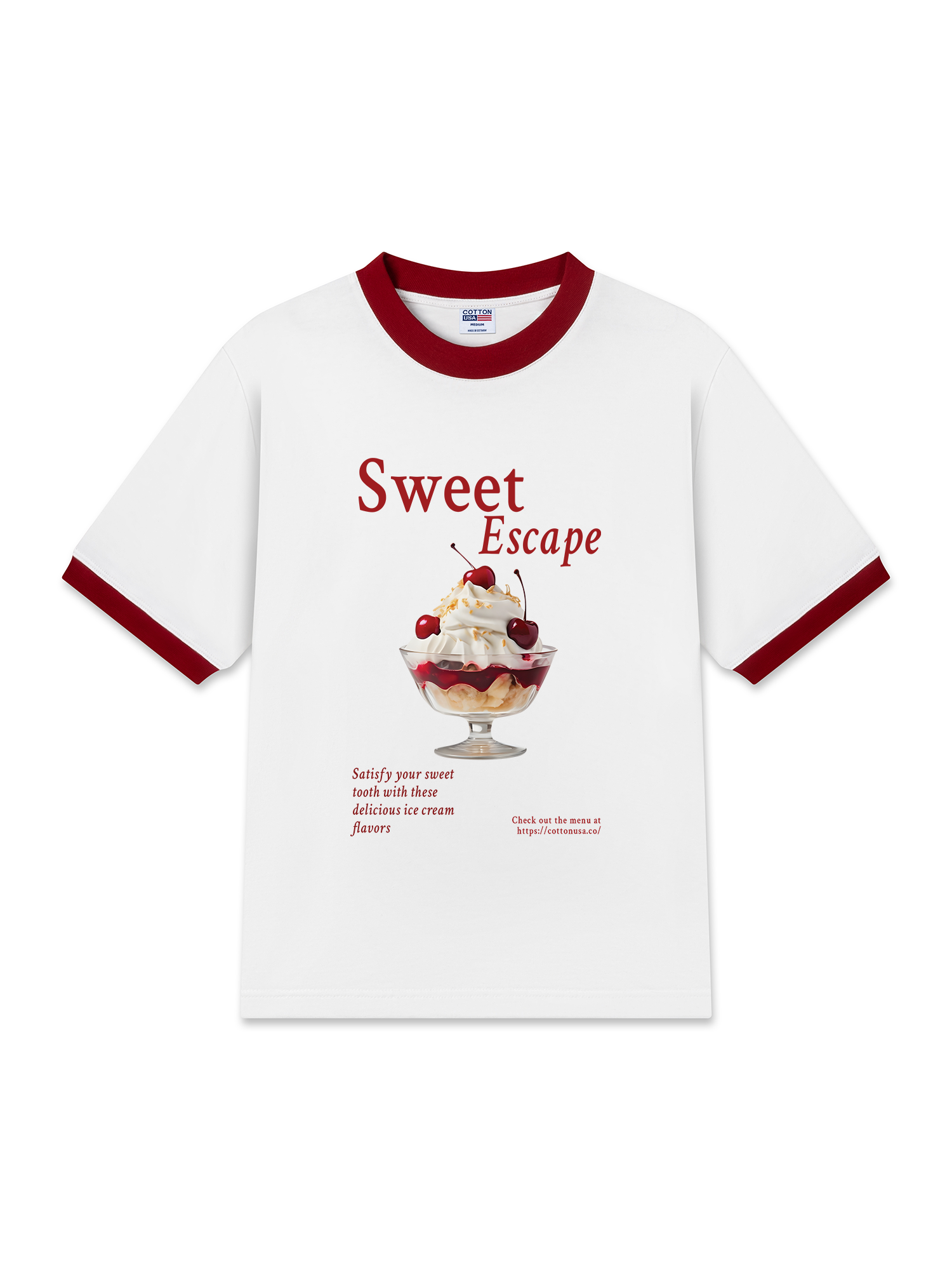 Áo Thun Ringer Relaxed Fit Tropical Sweet Escape