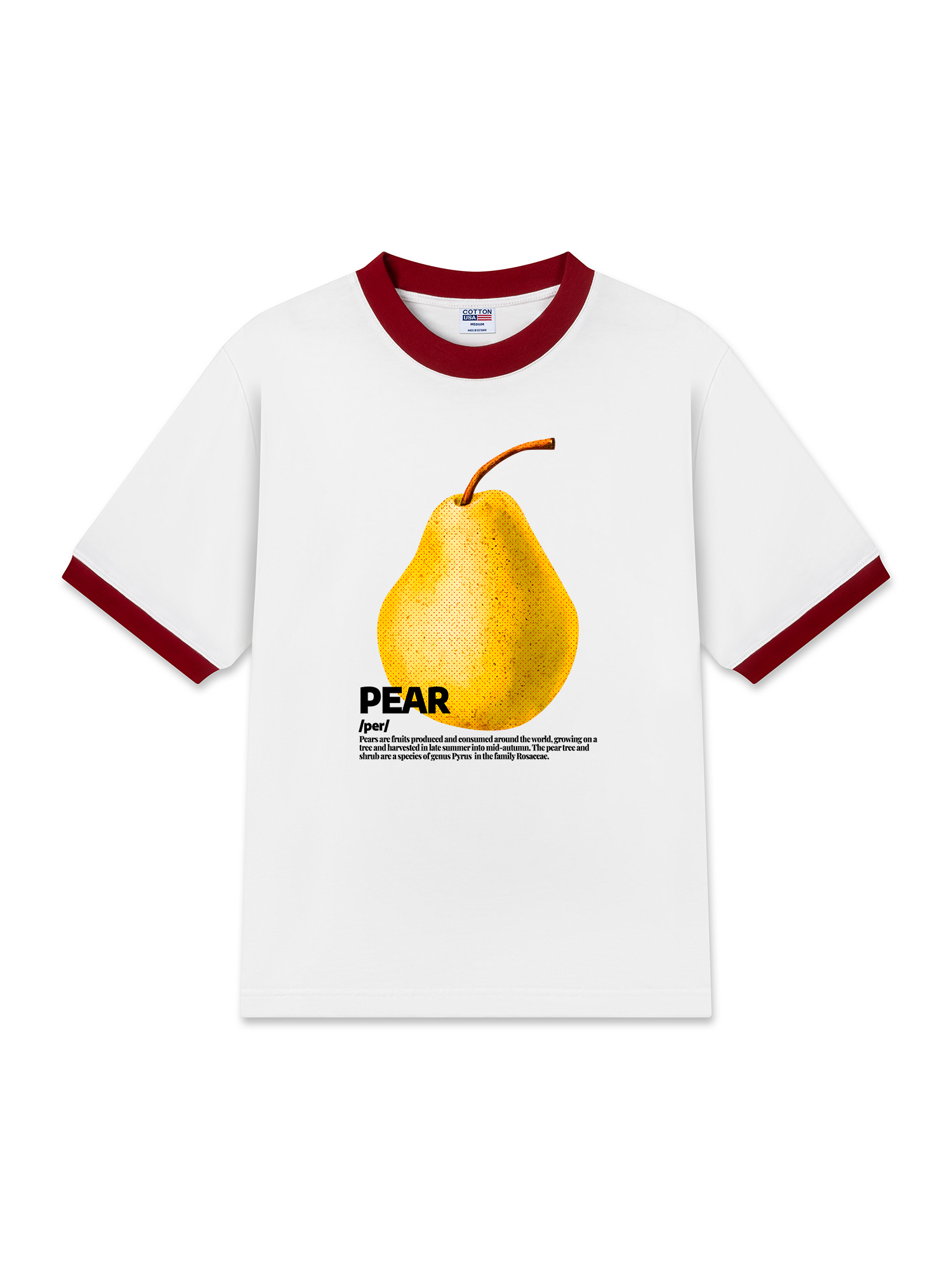 Áo Thun Ringer Relaxed Fit Tropical Pear Retro