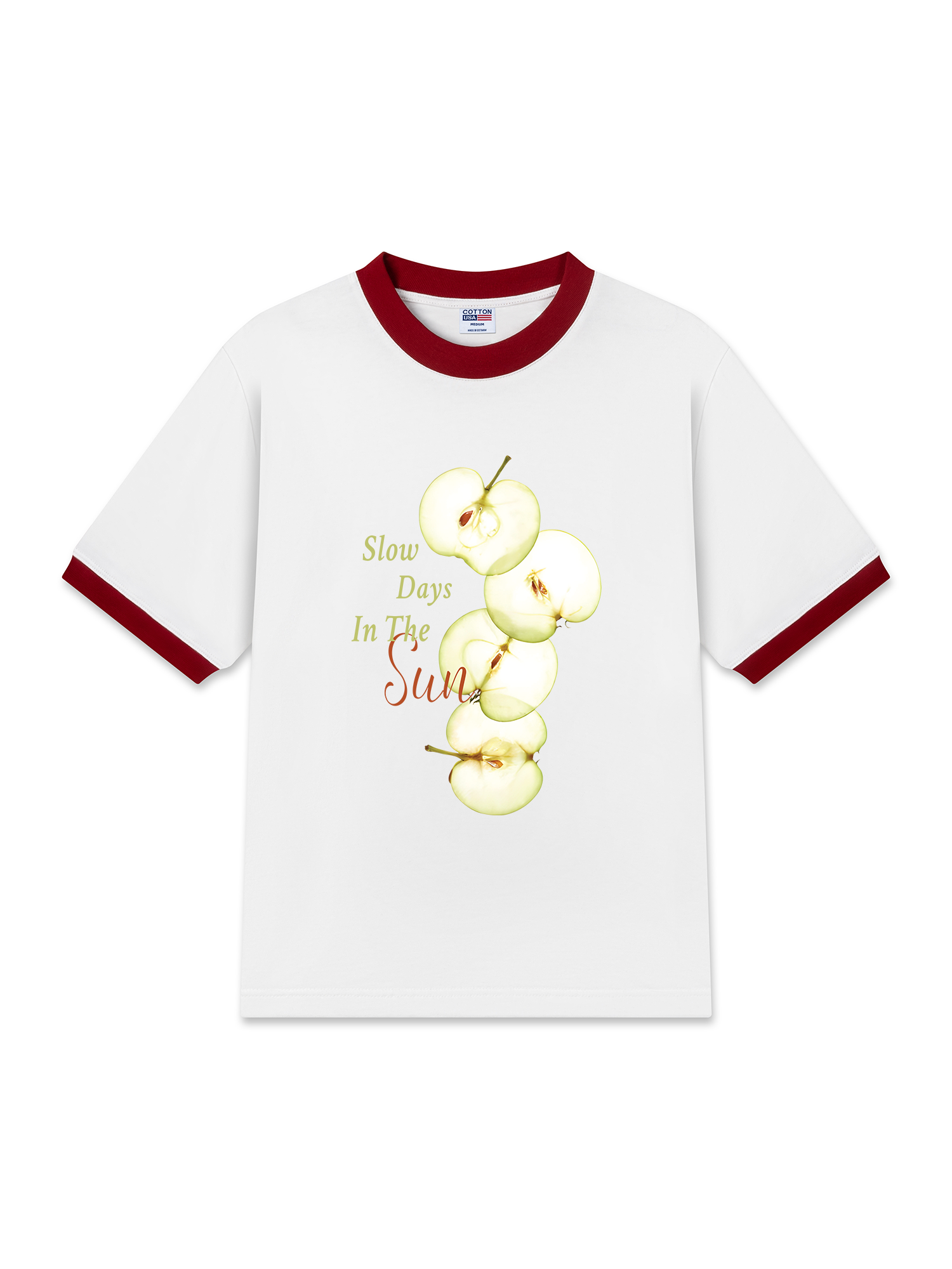 Áo Thun Ringer Relaxed Fit Tropical Slow Days In The Sun