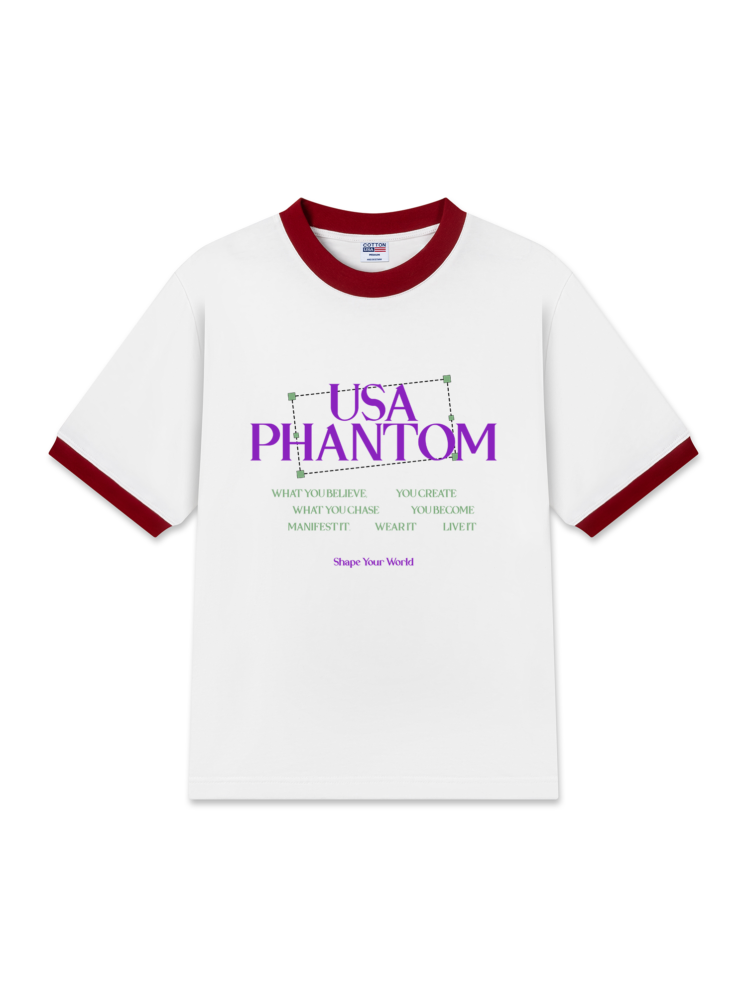 Áo Thun Ringer Relaxed Fit USA Phantom Chase