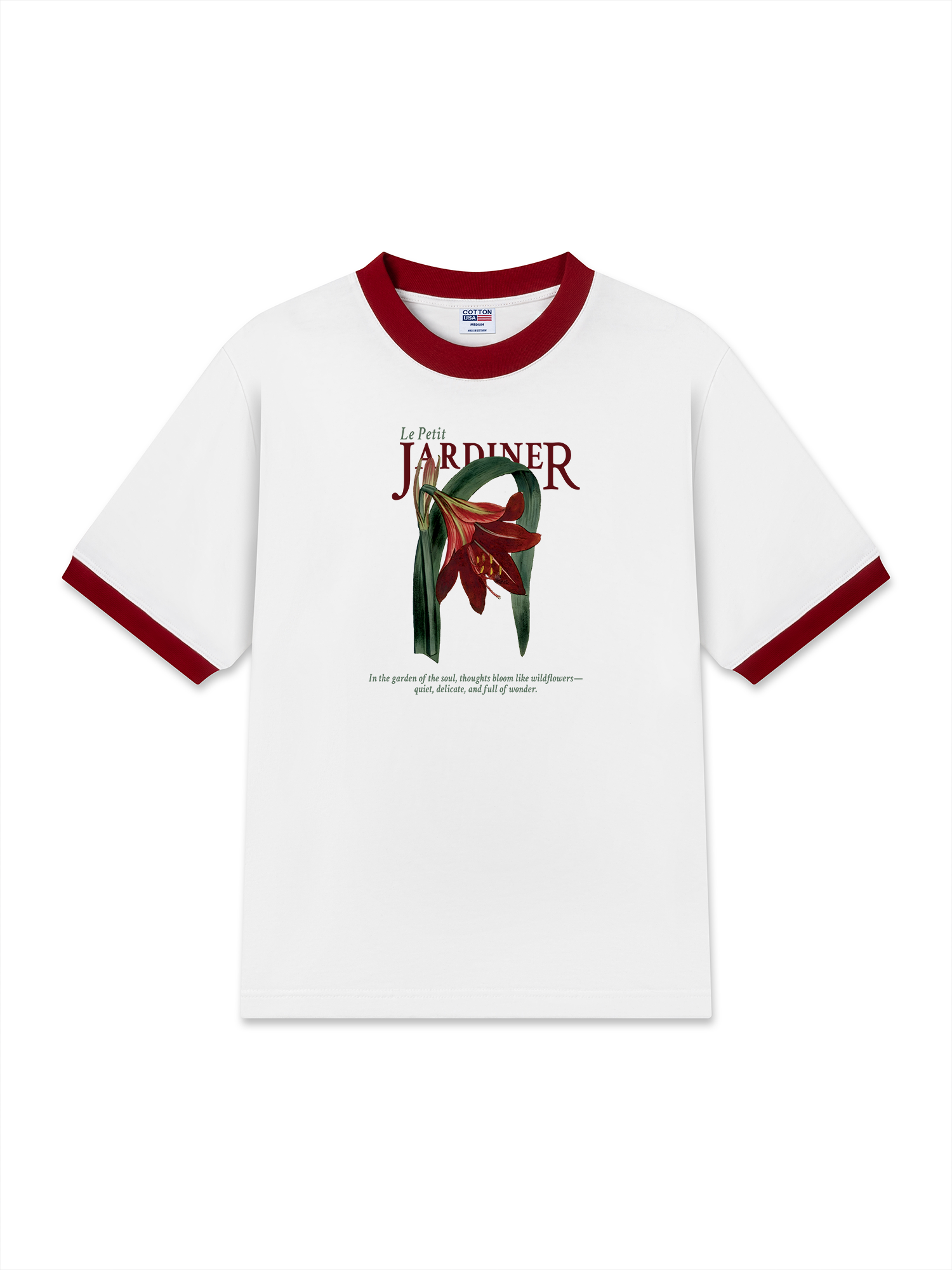 Áo Thun Ringer Relaxed Fit Le Petit Jardiner