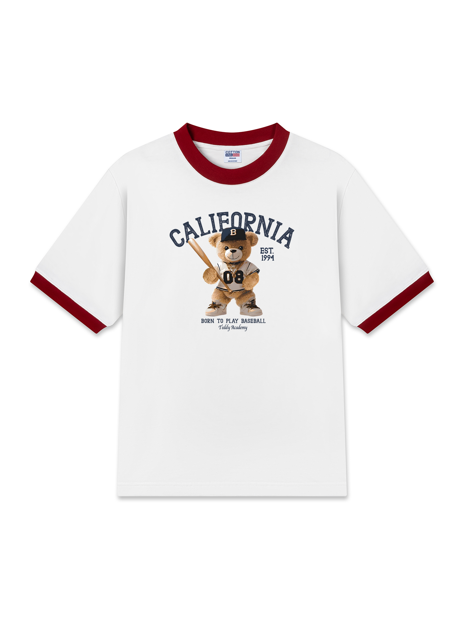 Áo Thun Ringer Relaxed Fit Baseball Born To Play