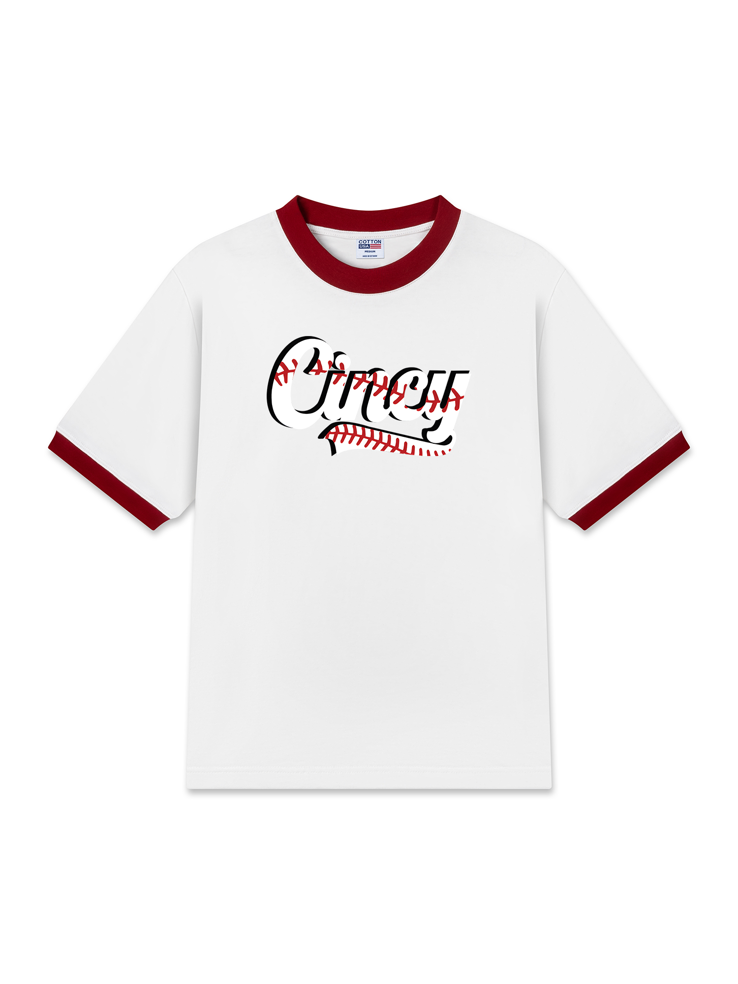 Áo Thun Ringer Relaxed Fit Baseball Cincy