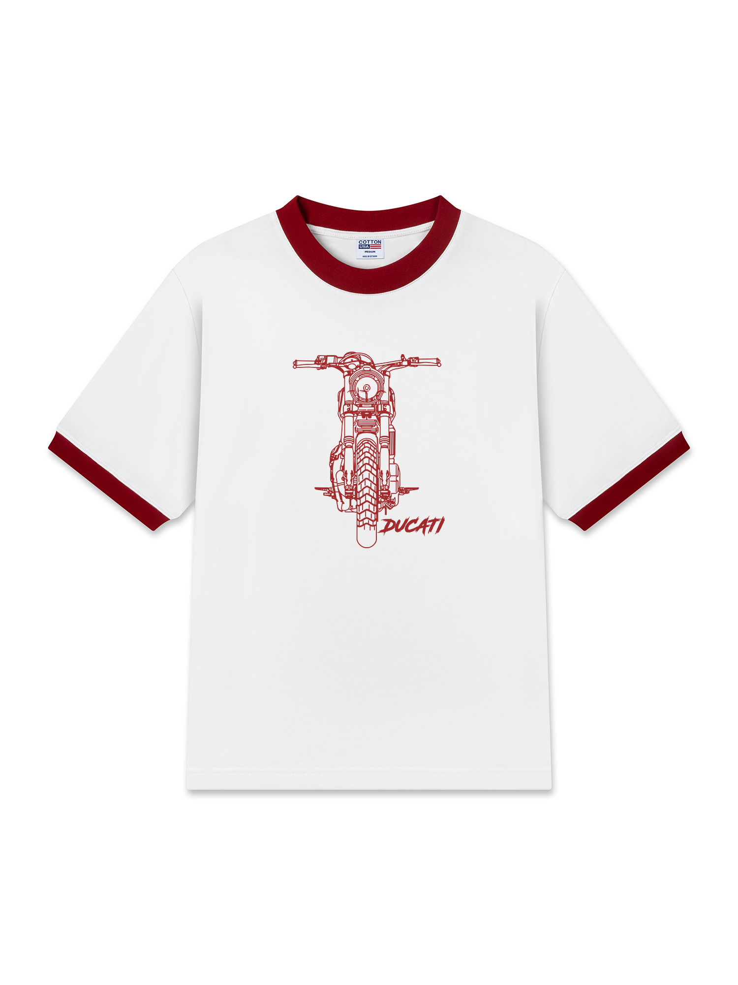 Áo Thun Ringer Relaxed Fit Ducati Scrambler Spirit