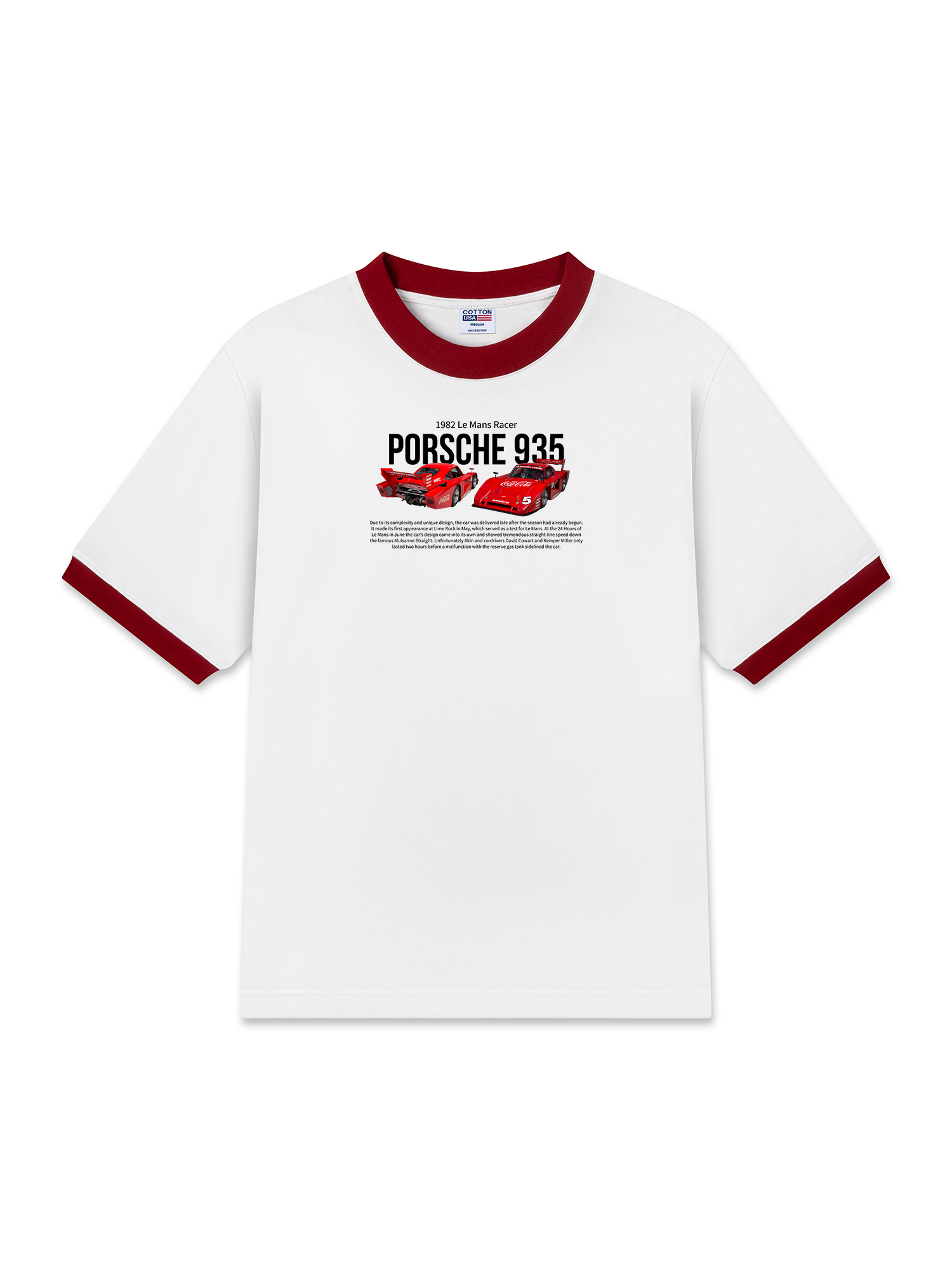 Áo Thun Ringer Relaxed Fit Porsche 935 Coca Cola