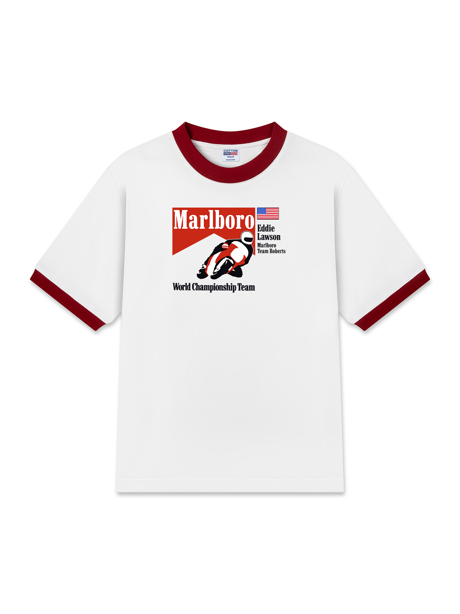 Áo Thun Ringer Relaxed Fit Marlboro Eddie Lawson