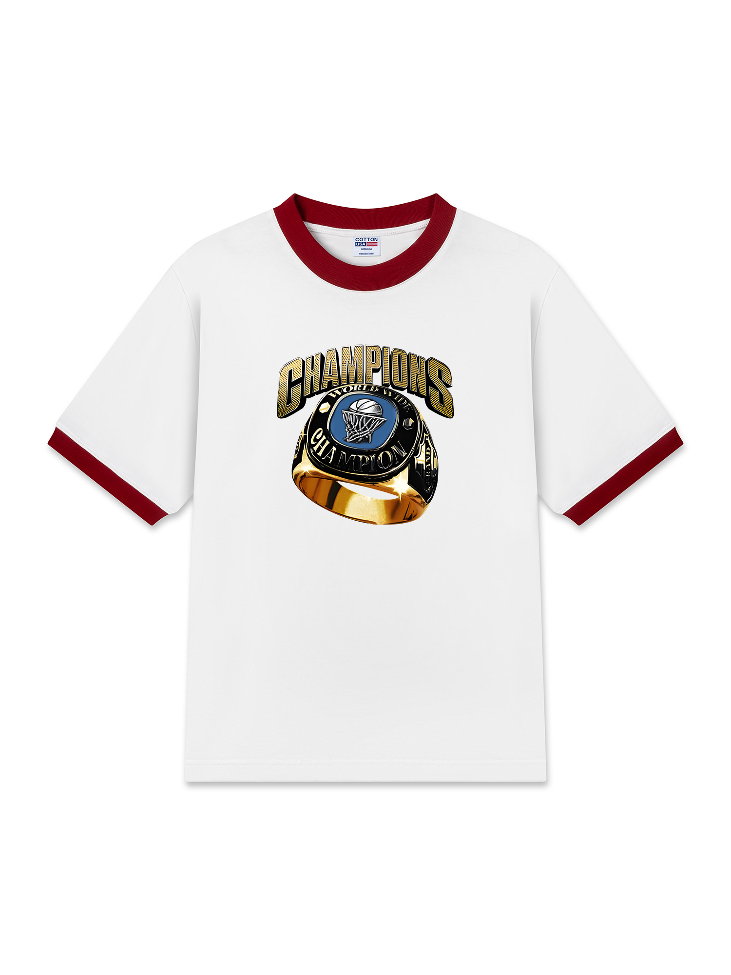 Áo Thun Ringer Relaxed Fit Champions Born To Win