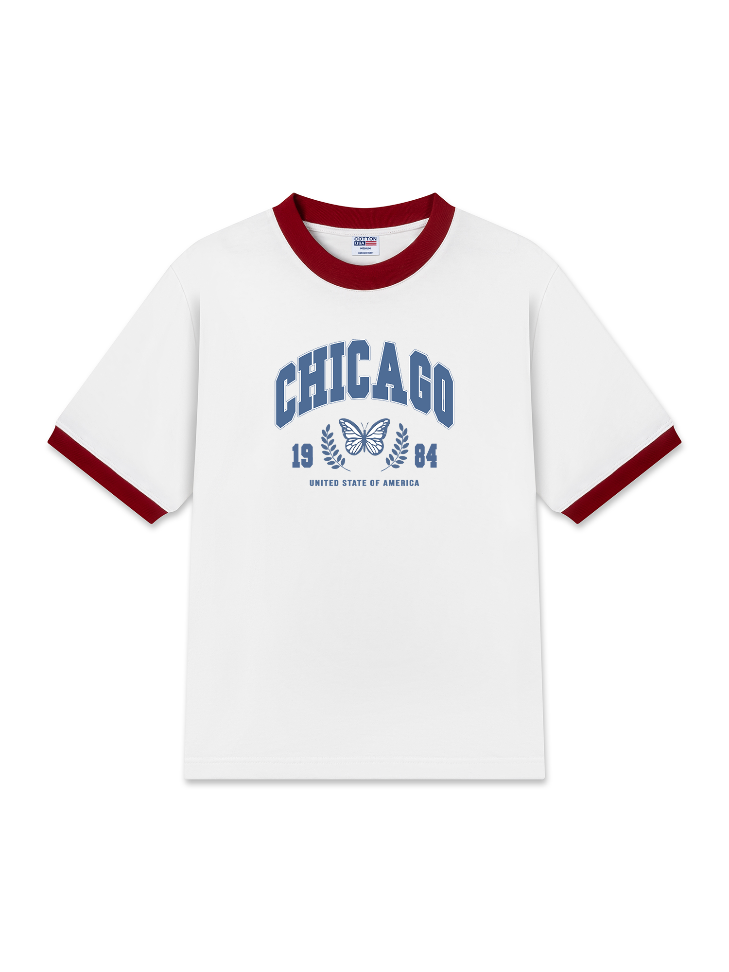 Áo Thun Ringer Relaxed Fit City Chicago