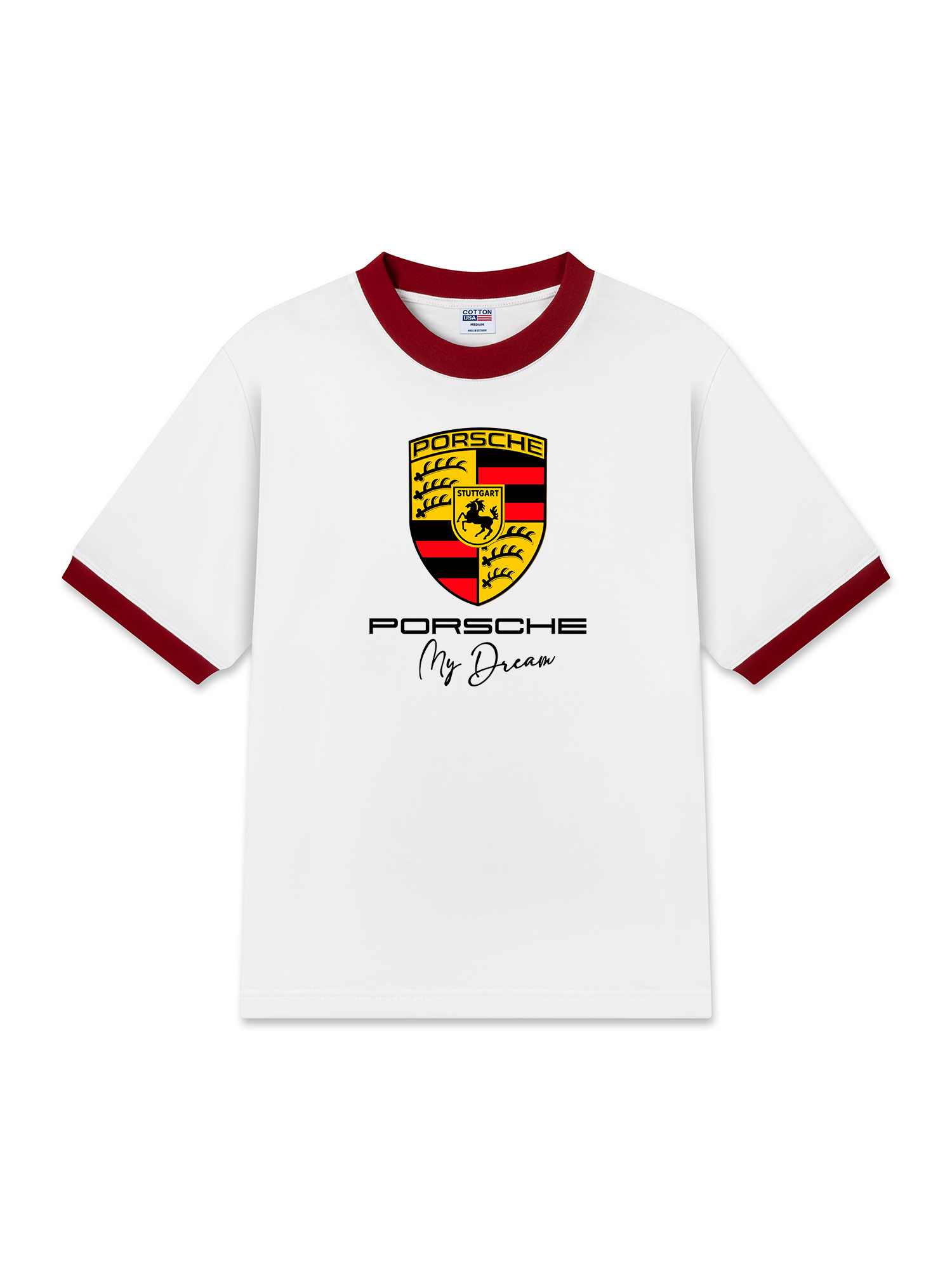 Áo Thun Ringer Relaxed Fit Porsche My Dream