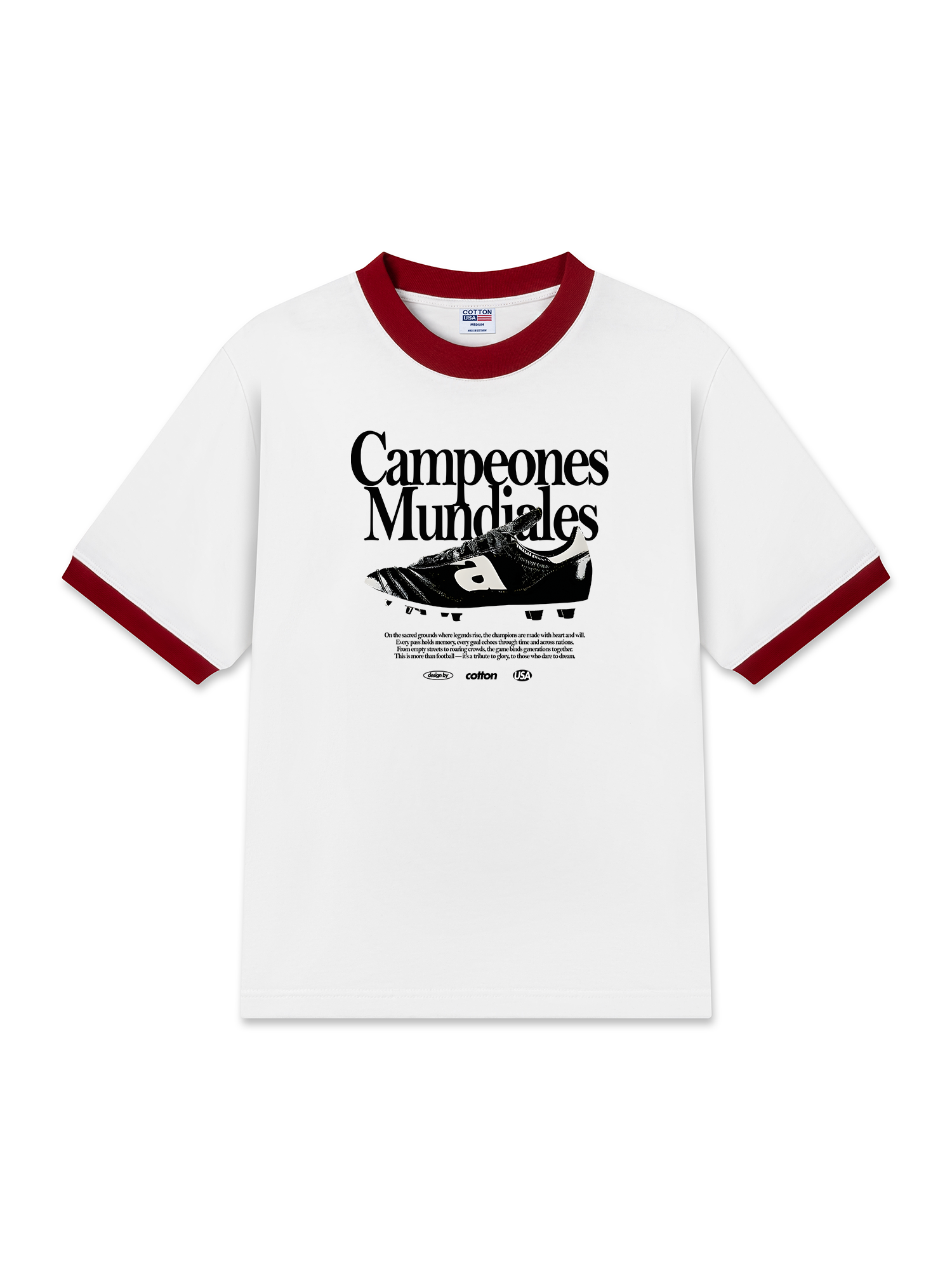 Áo Thun Ringer Relaxed Fit Soccer Campeones