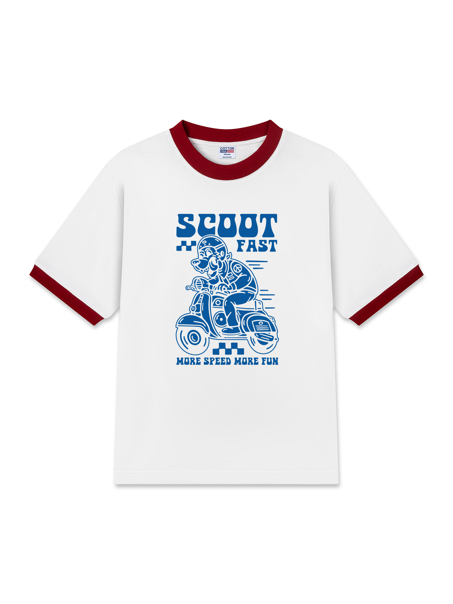 Áo Thun Ringer Relaxed Fit Scoot fast