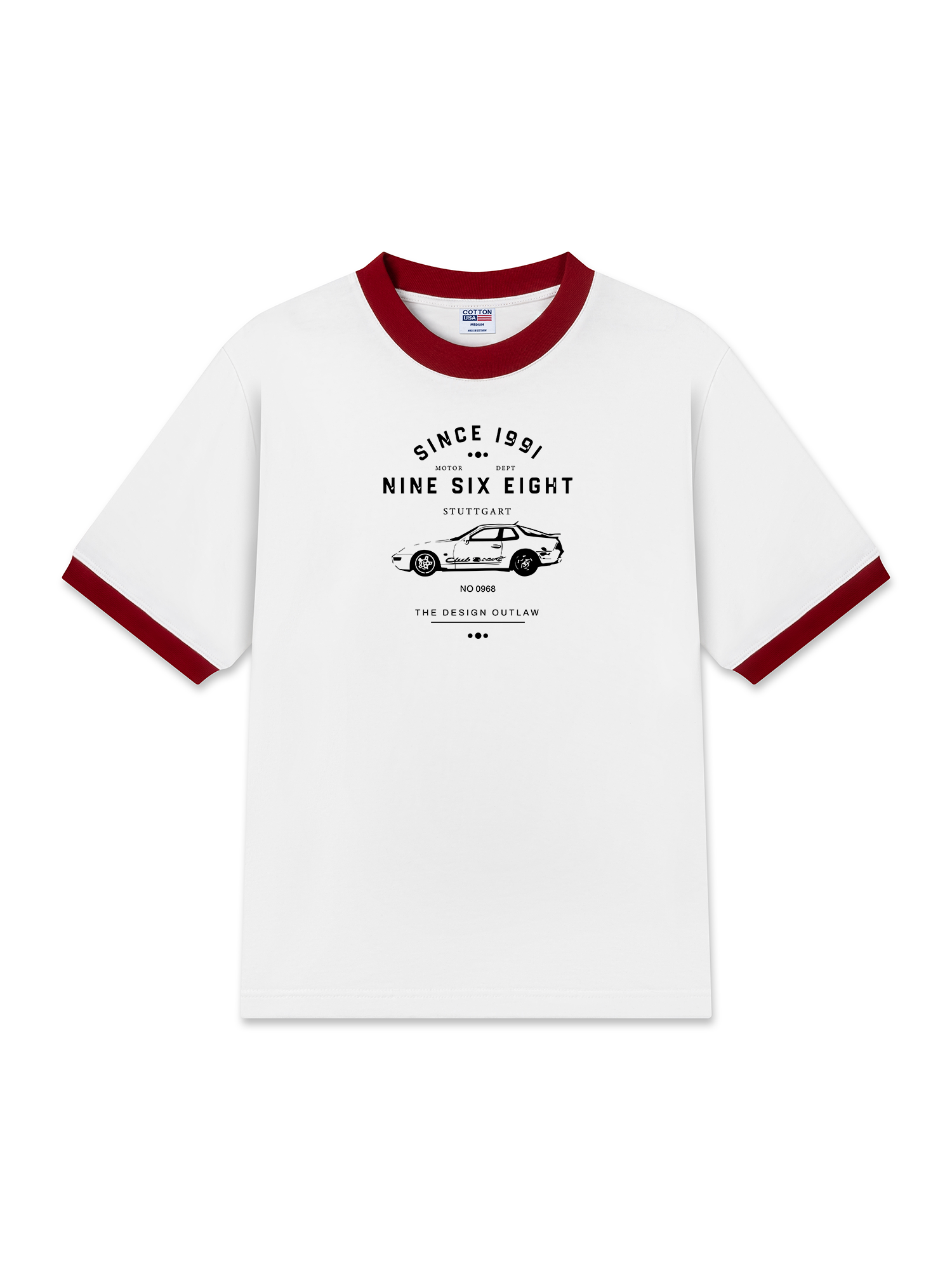 Áo Thun Ringer Relaxed Fit Porsche Nine Six Eight