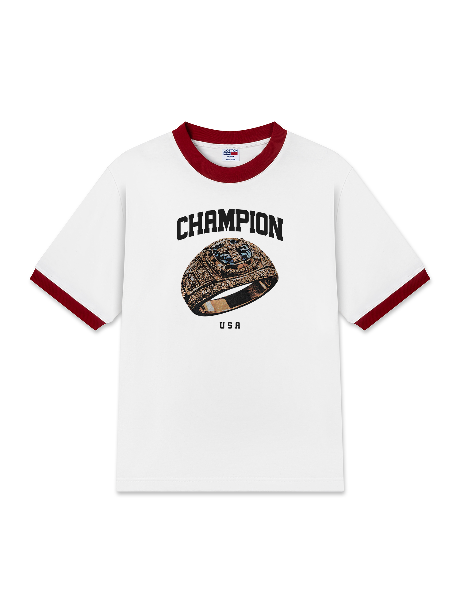 Áo Thun Ringer Relaxed Fit Champions Cross Ring