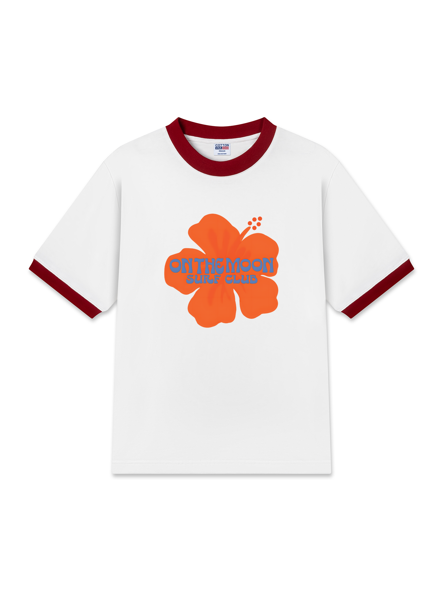 Áo Thun Ringer Relaxed Fit Floral On The Moon