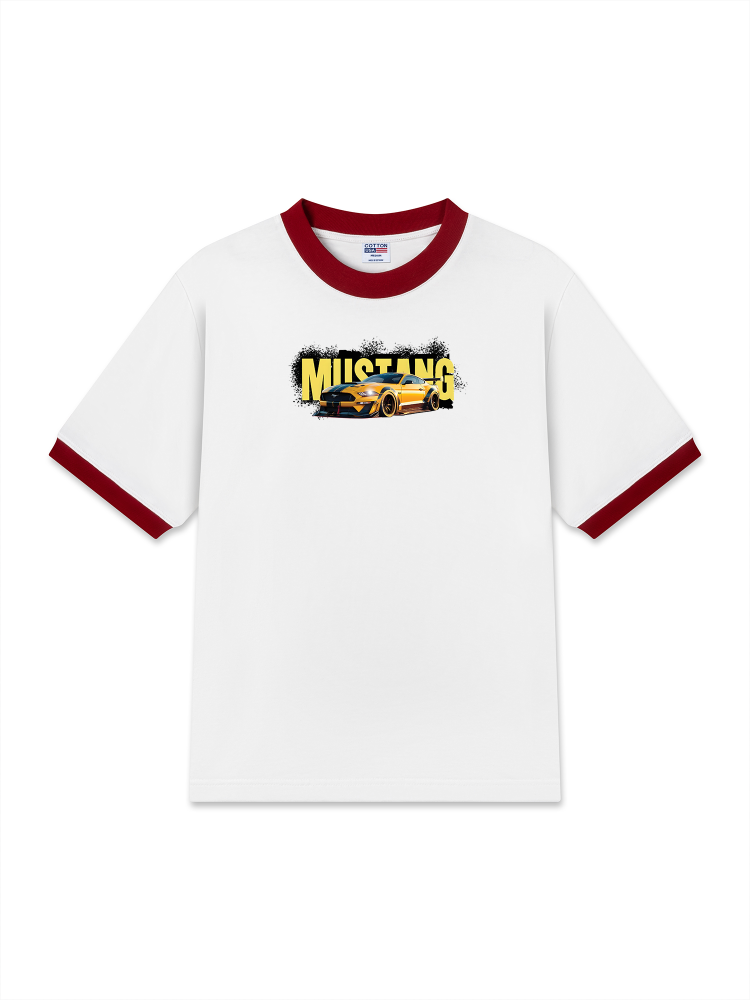 Áo Thun Ringer Relaxed Fit Mustang Yellow Version