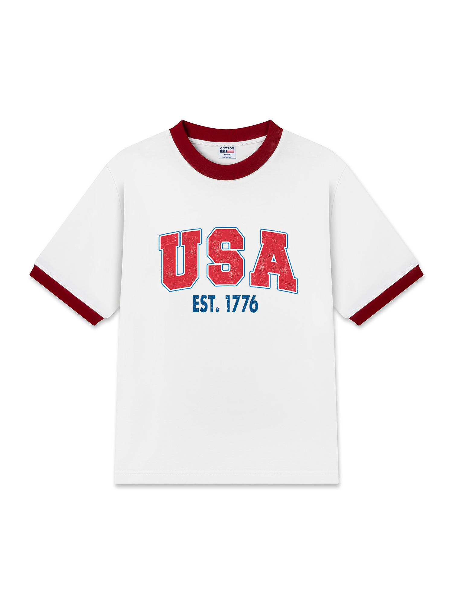 Áo Thun Ringer Relaxed Fit USA Est 1776