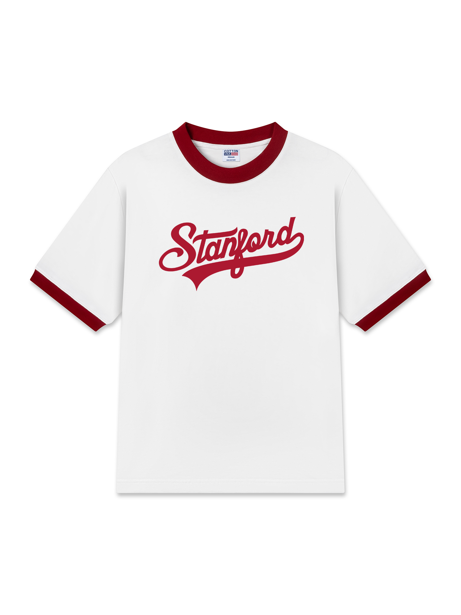 Áo Thun Ringer Relaxed Fit USA Stanford Classic