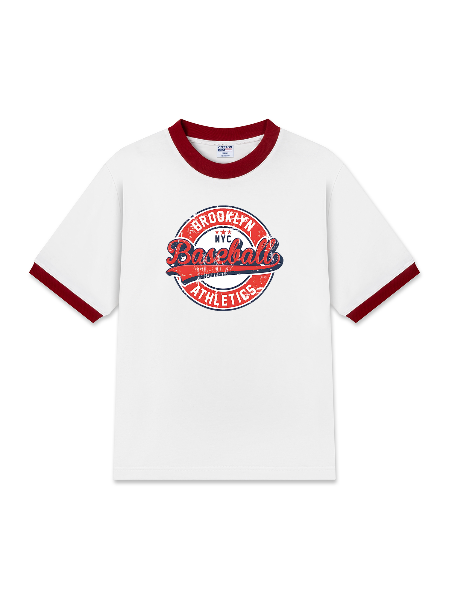 Áo Thun Ringer Relaxed Fit Baseball Brooklyn