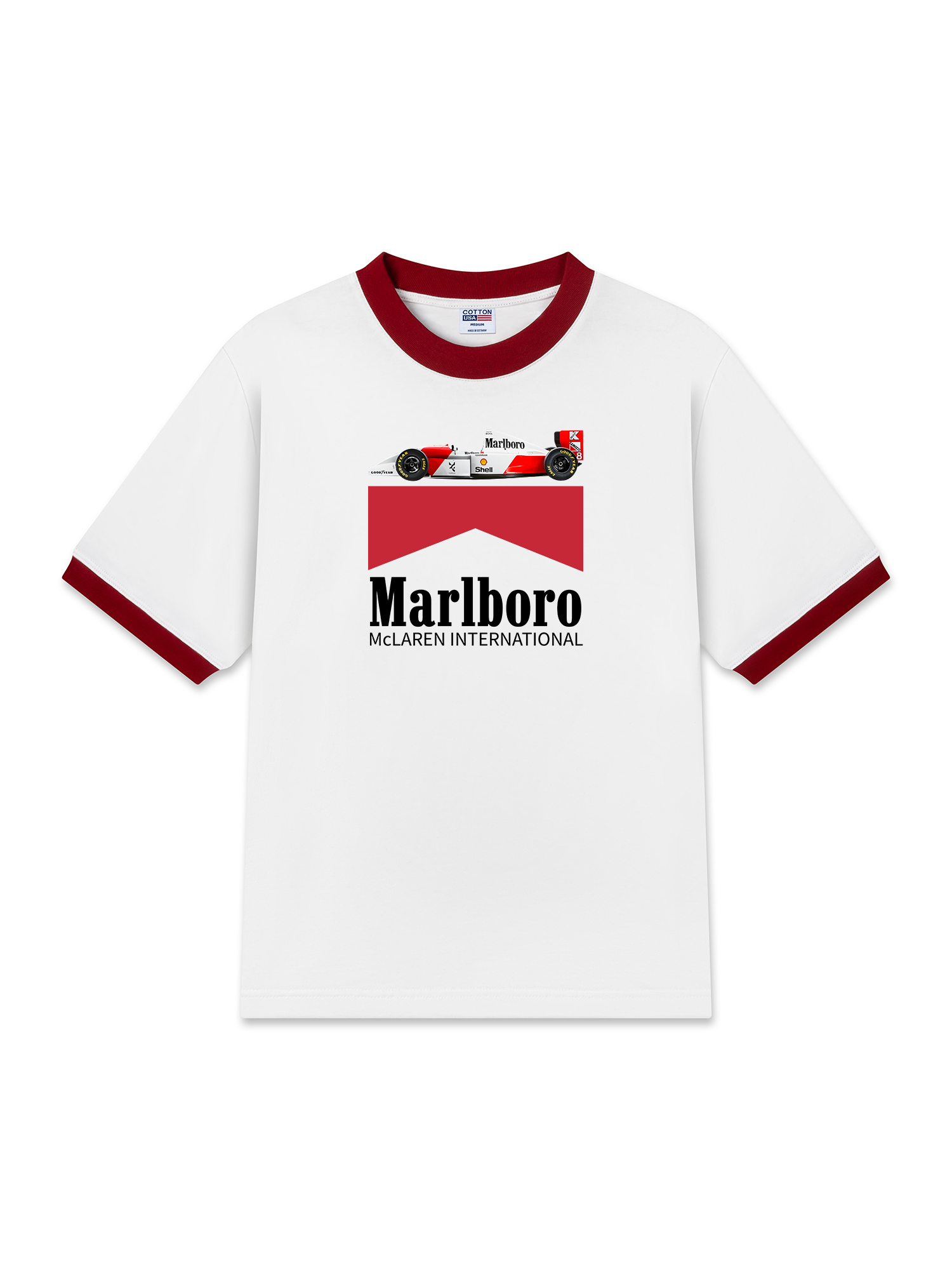 Áo Thun Ringer Relaxed Fit Marlboro International Race