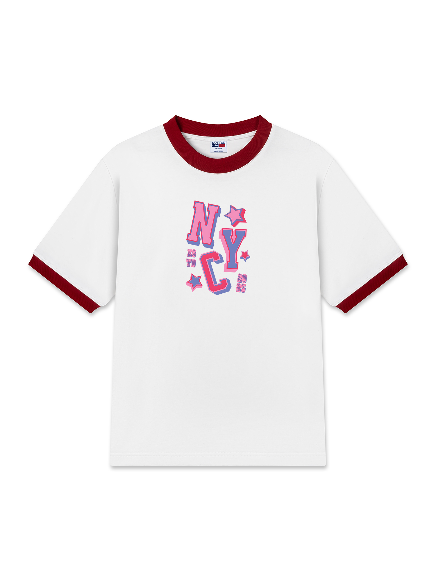 Áo Thun Ringer Relaxed Fit City NYC