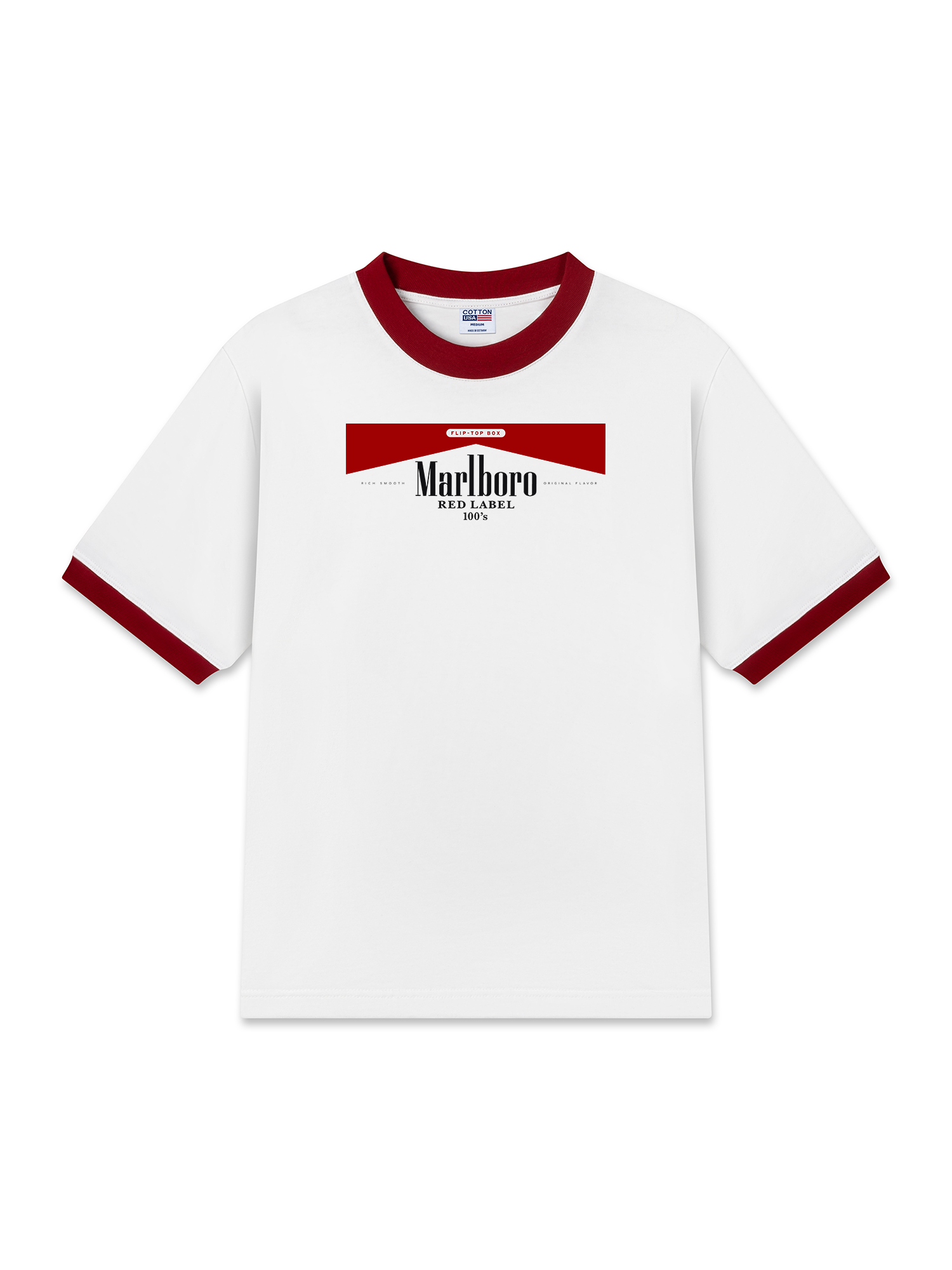 Áo Thun Ringer Relaxed Fit Marlboro Flip Top Box