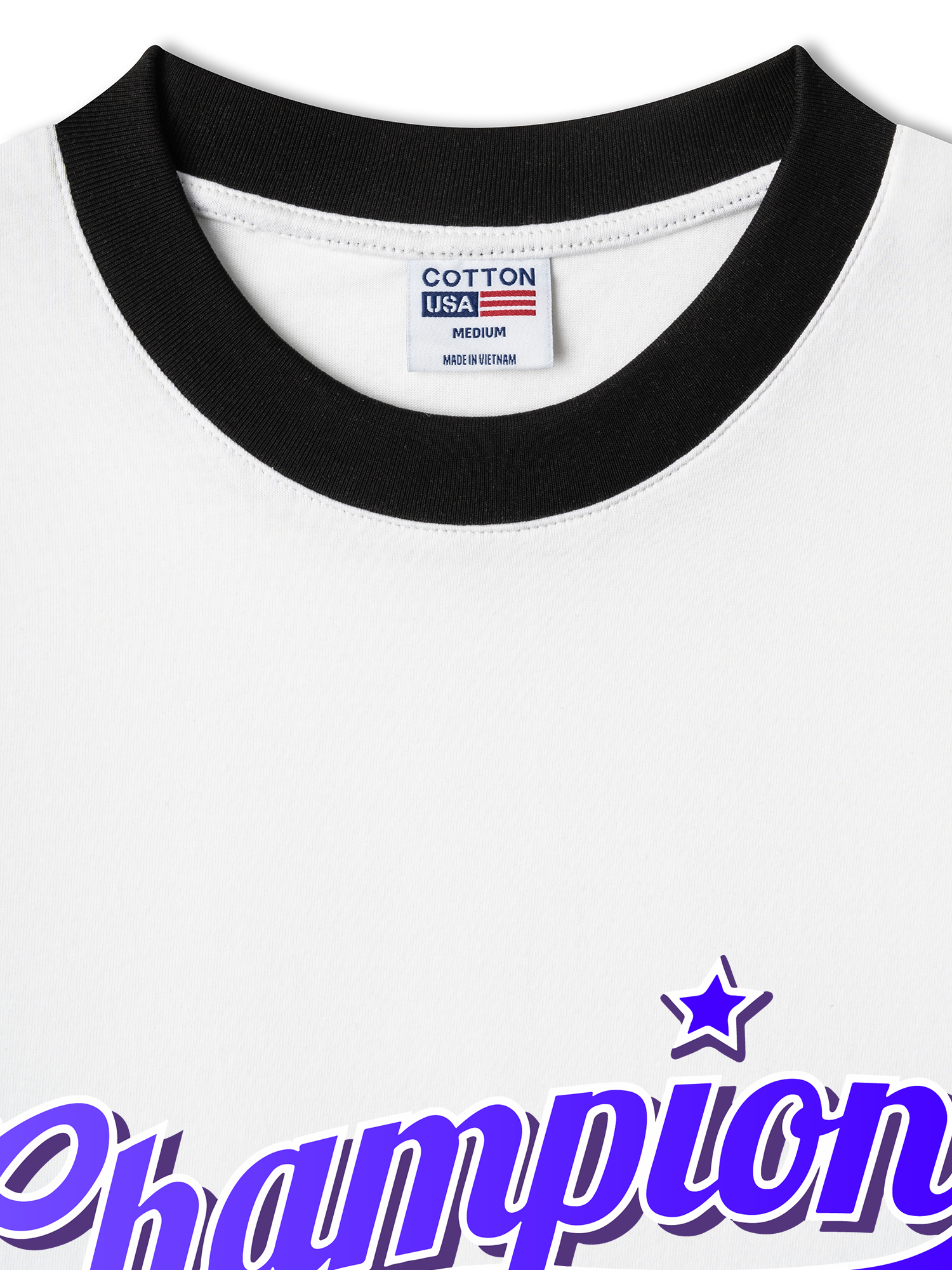 Áo Thun Ringer Relaxed Fit Champions Retro Star