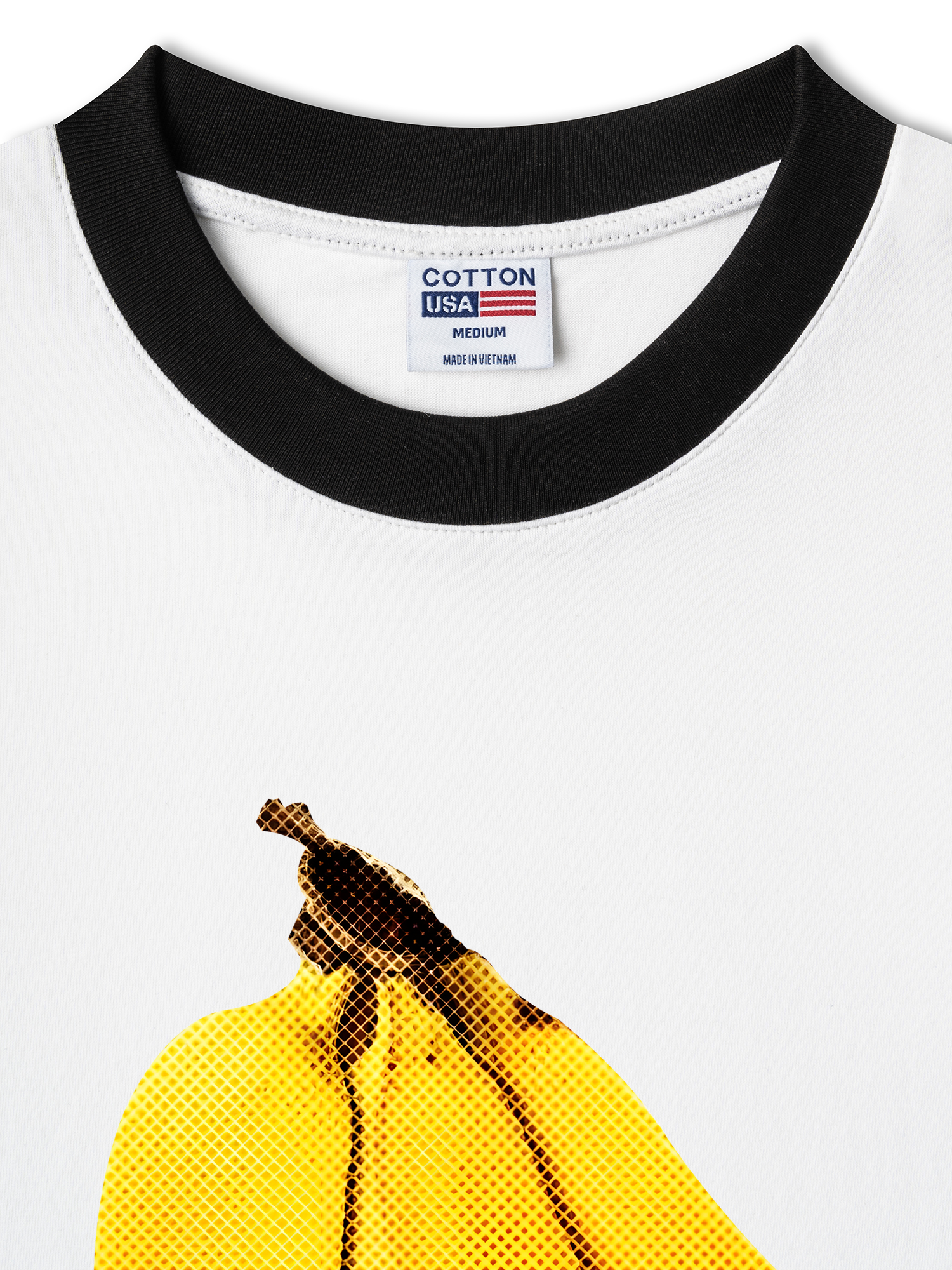 Áo Thun Ringer Relaxed Fit Tropical Banana Retro