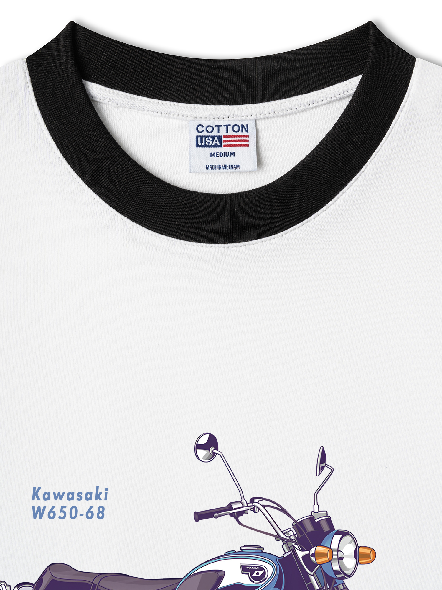 Áo Thun Ringer Relaxed Fit Kawasaki W650-68