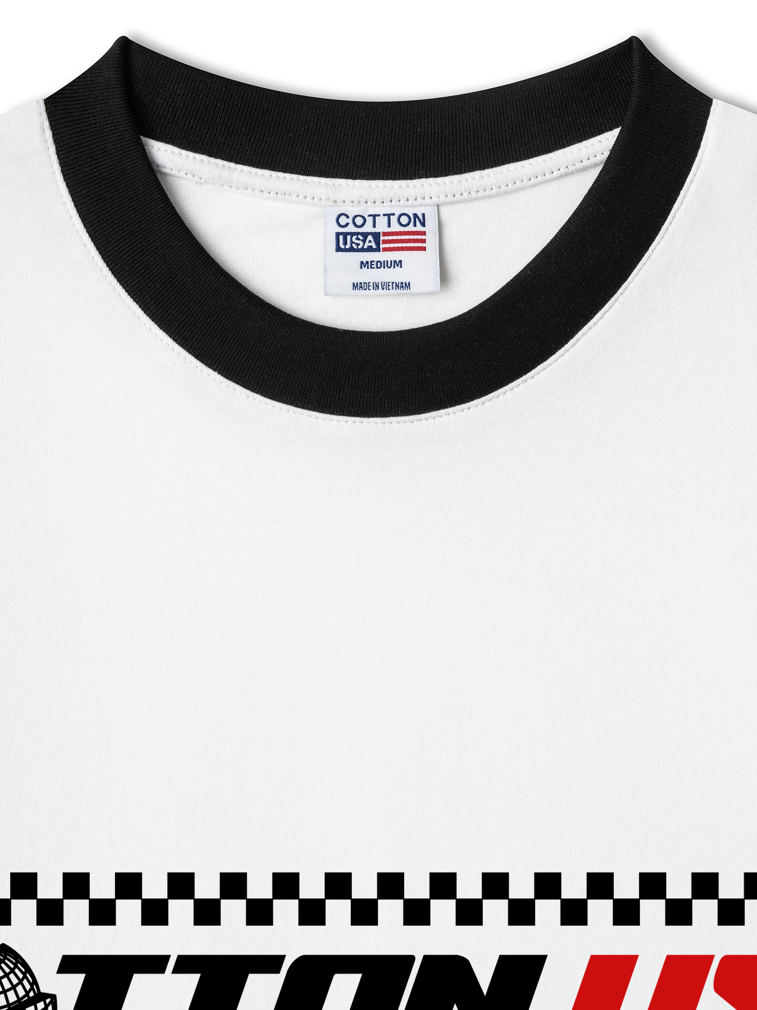 Áo Thun Ringer Relaxed Fit USA Target Mode