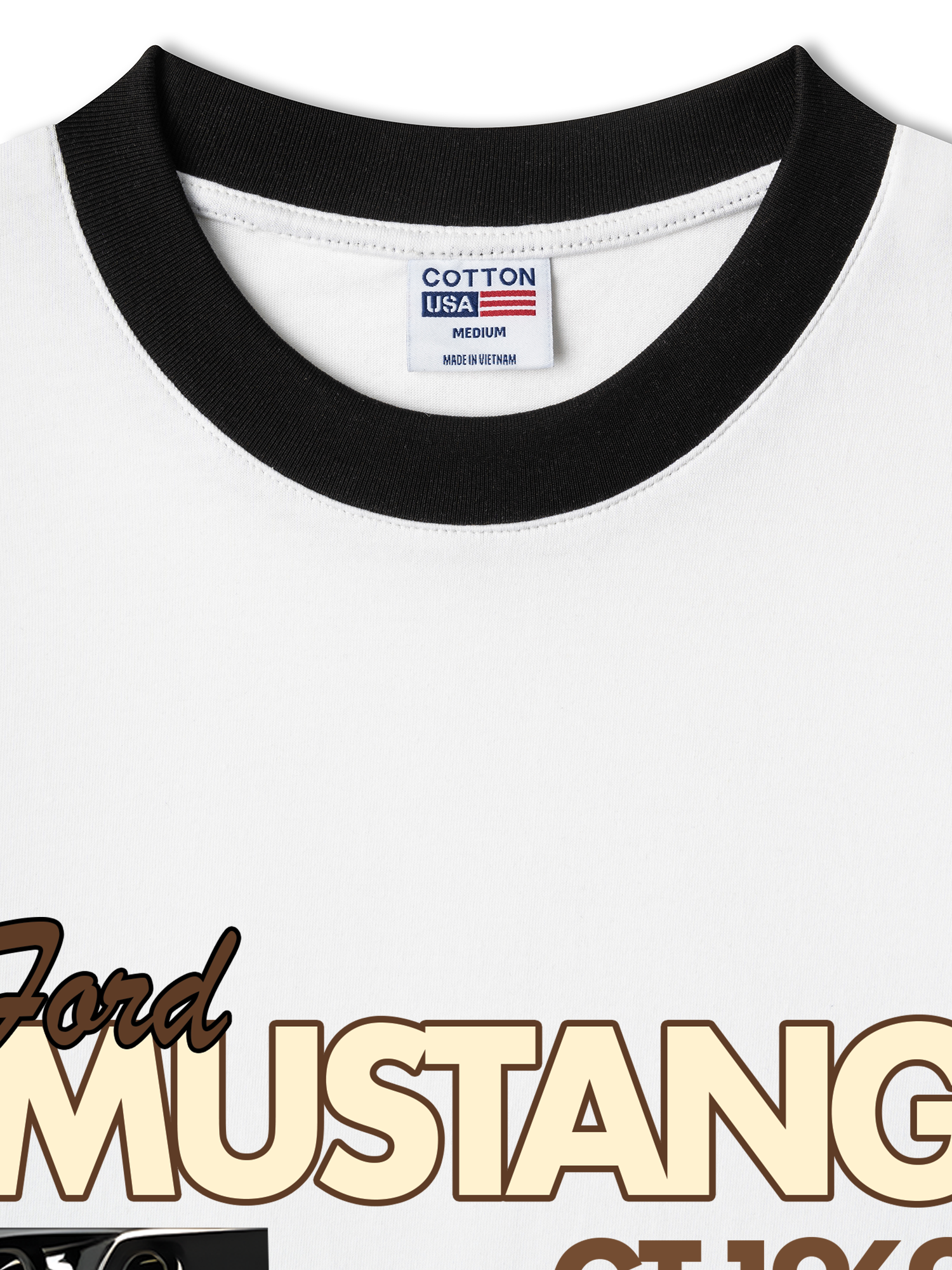 Áo Thun Ringer Relaxed Fit Mustang GT1969