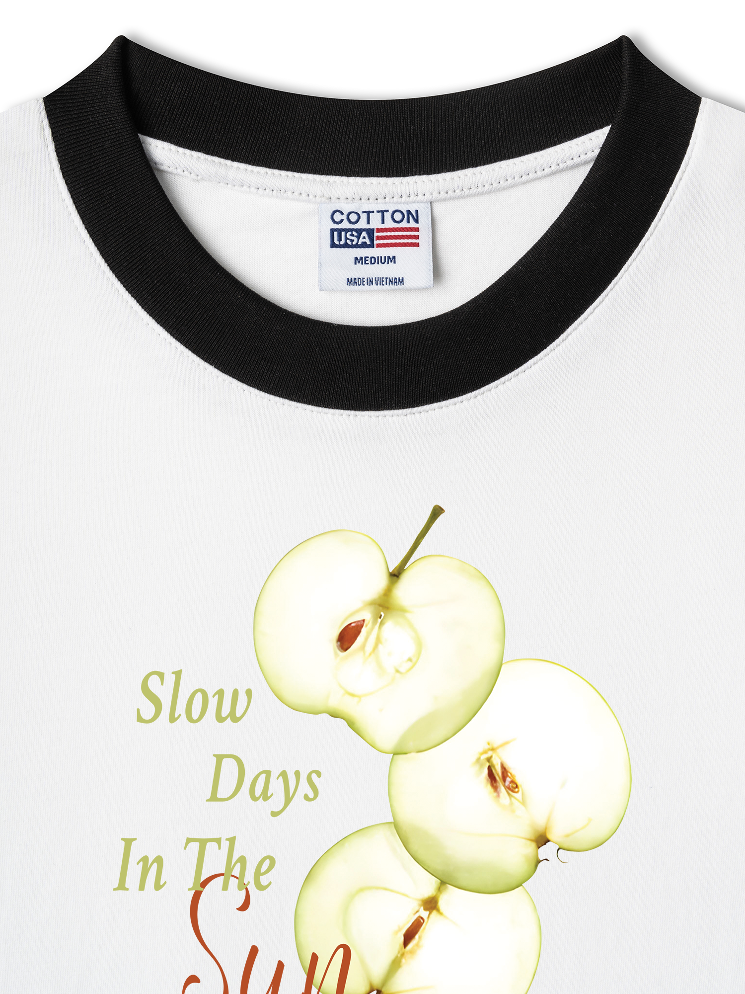 Áo Thun Ringer Relaxed Fit Tropical Slow Days In The Sun