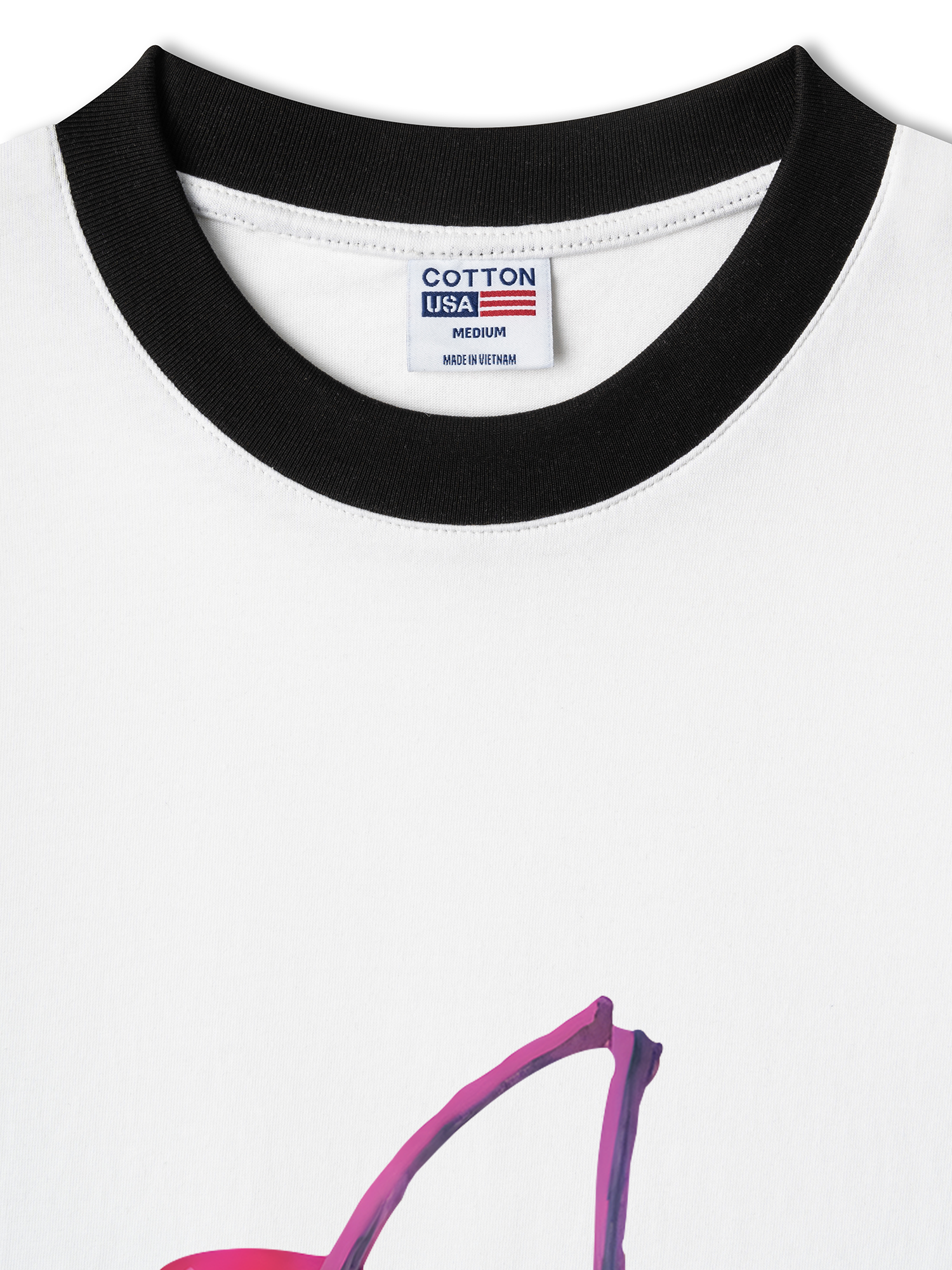 Áo Thun Ringer Relaxed Fit Tropical Purple Cherry