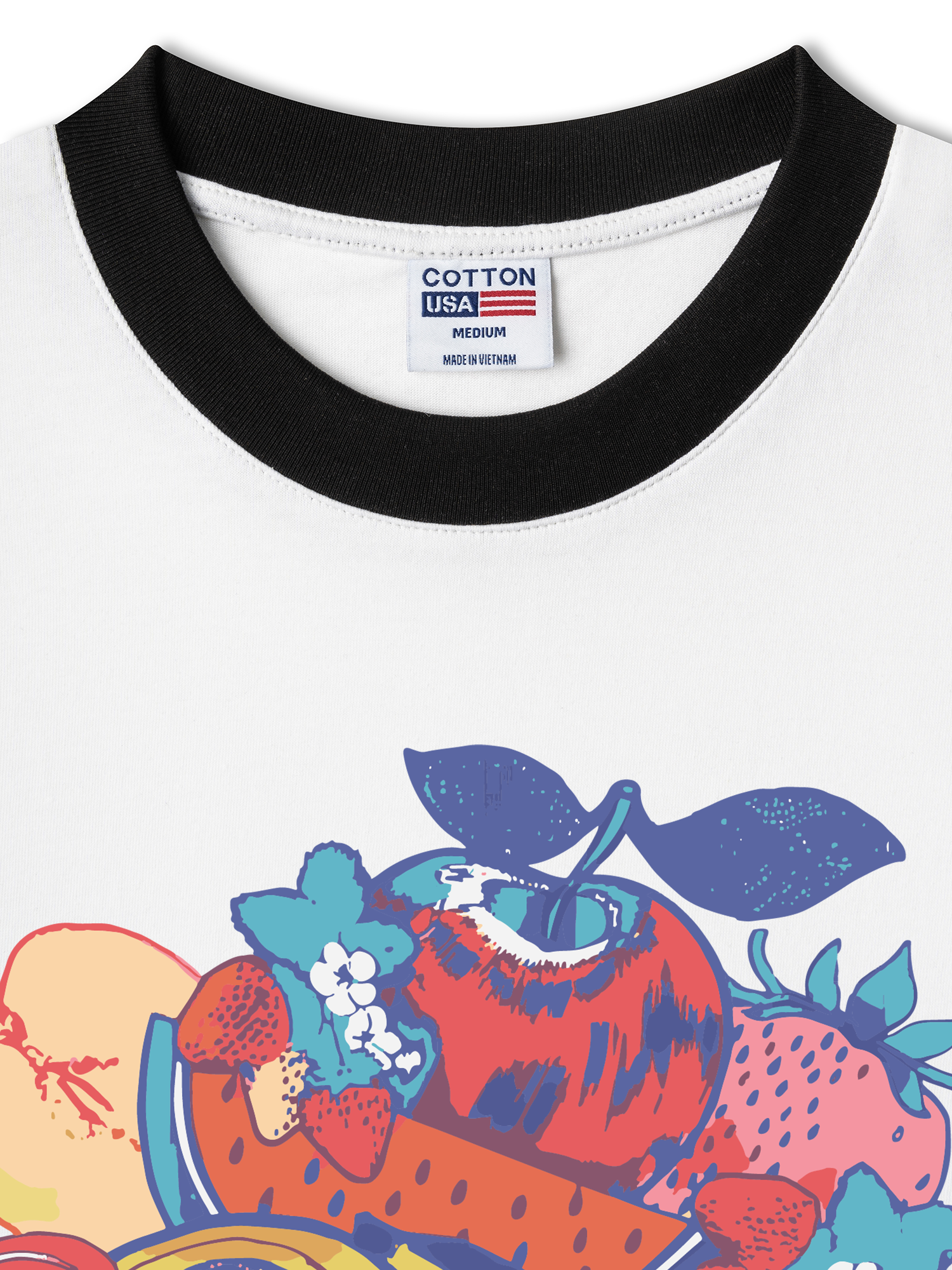 Áo Thun Ringer Relaxed Fit Tropical Fresh Fruit Juice