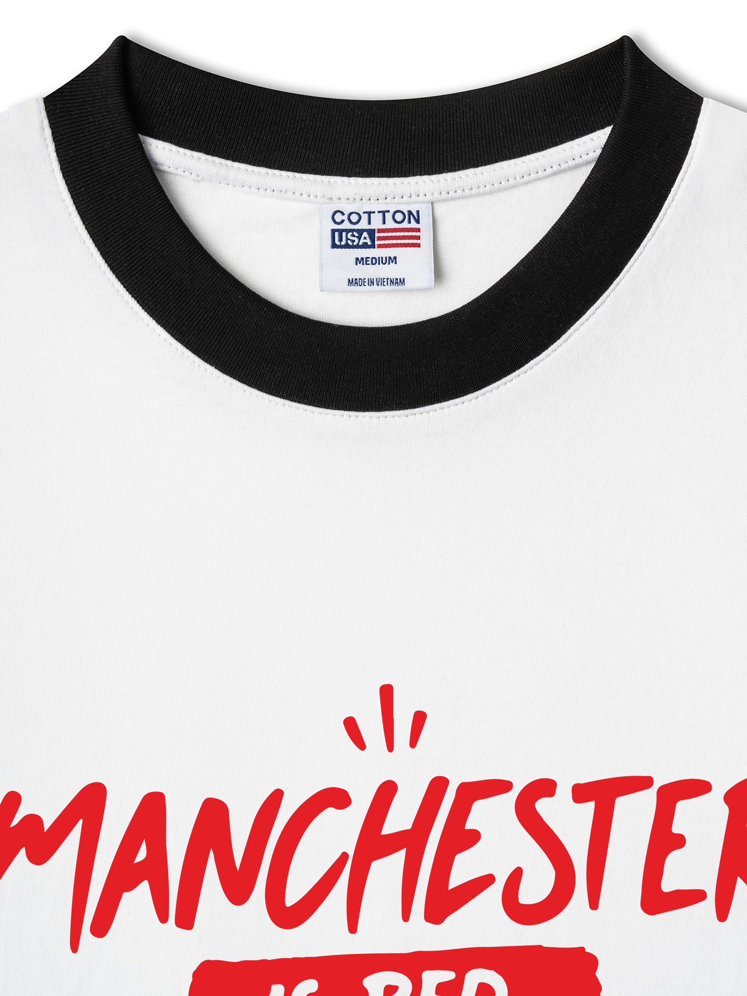 Áo Thun Ringer Relaxed Fit Manchester Is Red