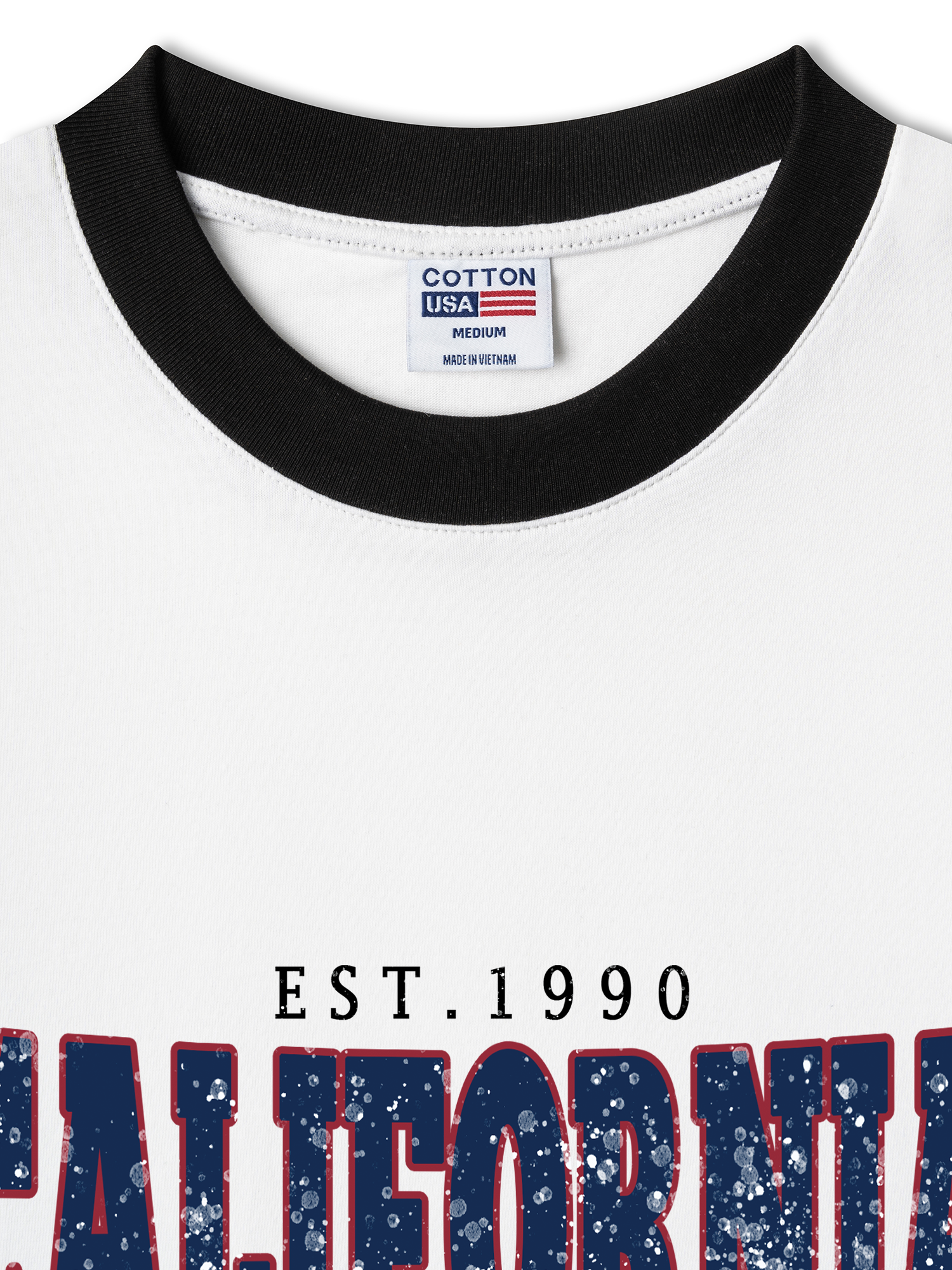 Áo Thun Ringer Relaxed Fit Baseball Cute Pooh