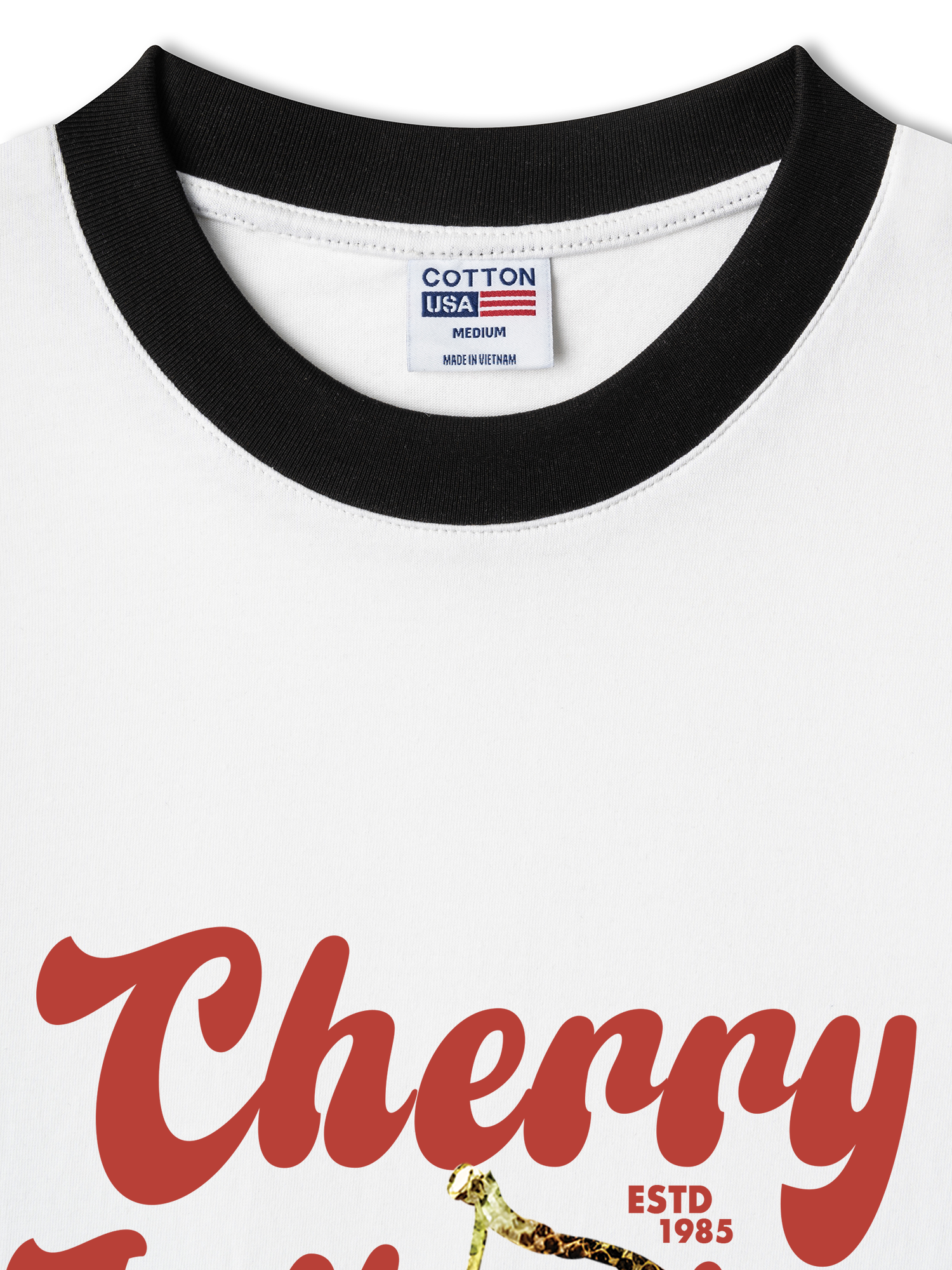 Áo Thun Ringer Relaxed Fit Tropical Cherry Influsion