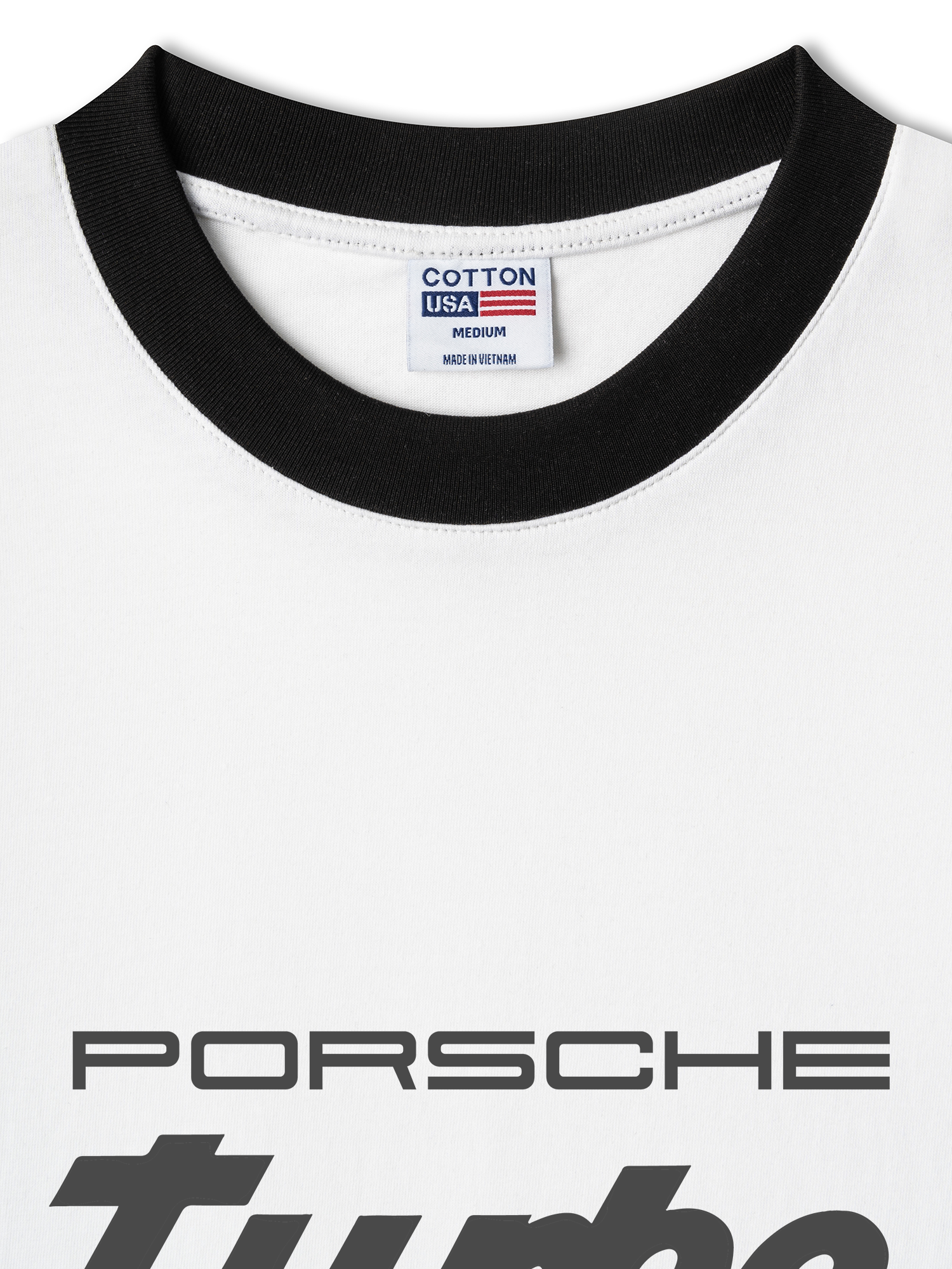 Áo Thun Ringer Relaxed Fit Porsche Turbo Golden Race