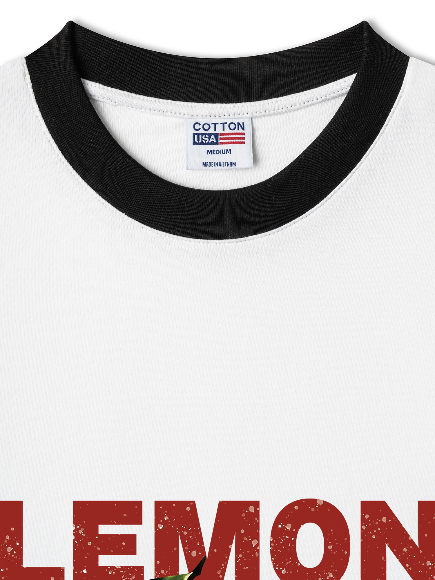 Áo Thun Ringer Relaxed Fit Tropical Lemon Orrganic