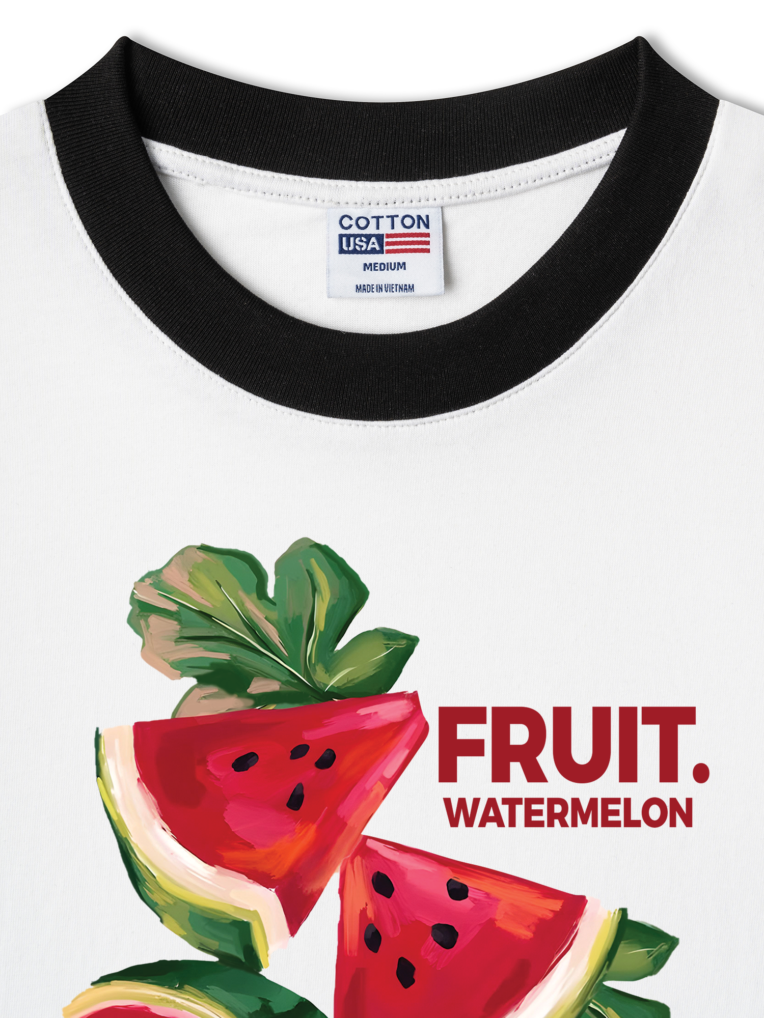 Áo Thun Ringer Relaxed Fit Tropical Watermelon