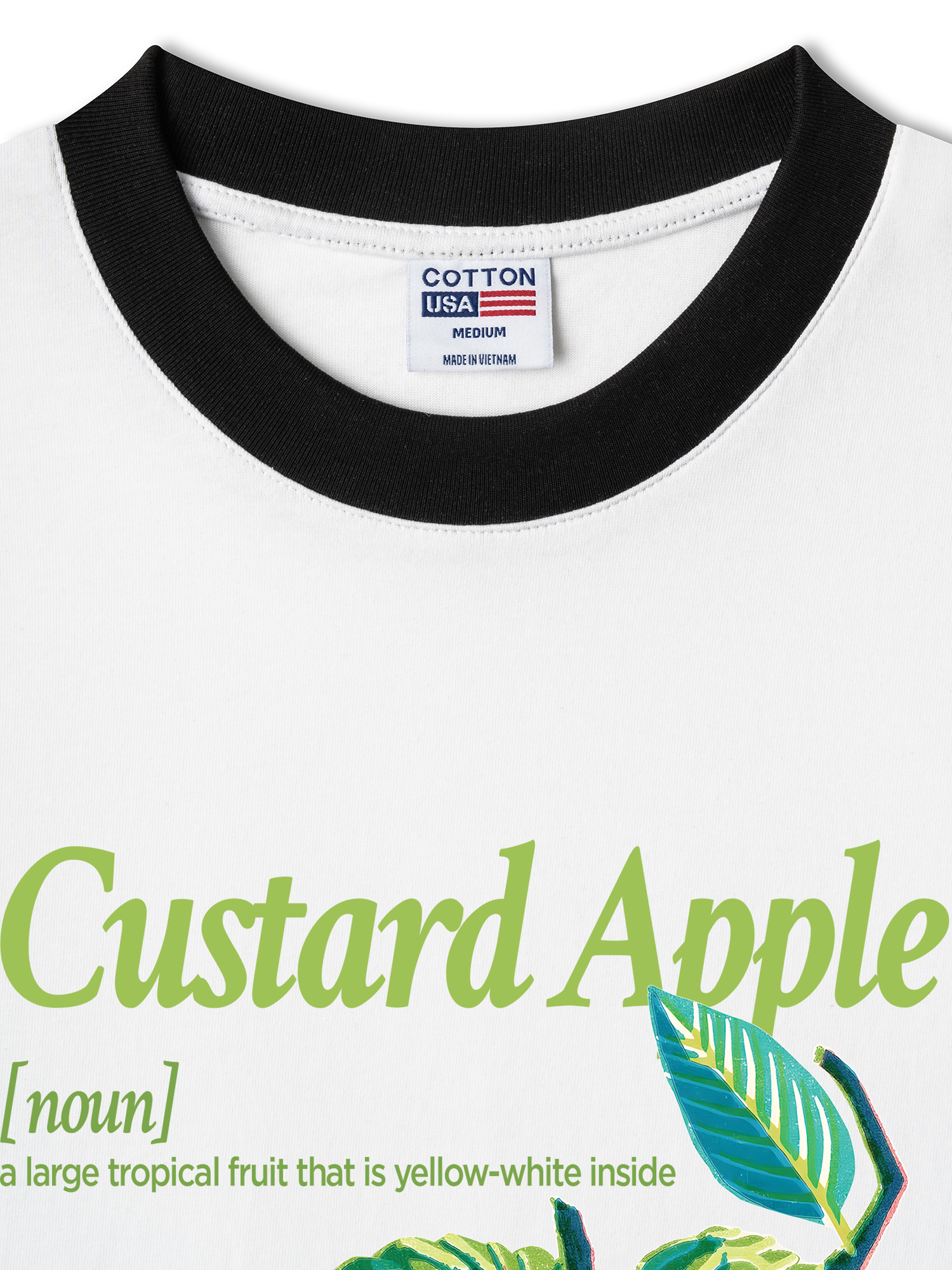 Áo Thun Ringer Relaxed Fit Tropical Custard Apple