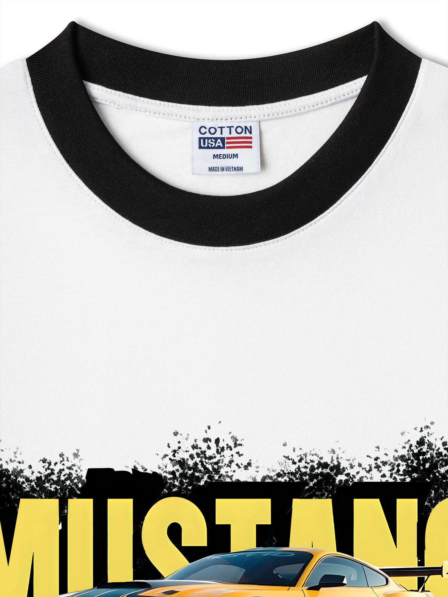 Áo Thun Ringer Relaxed Fit Mustang Yellow Version