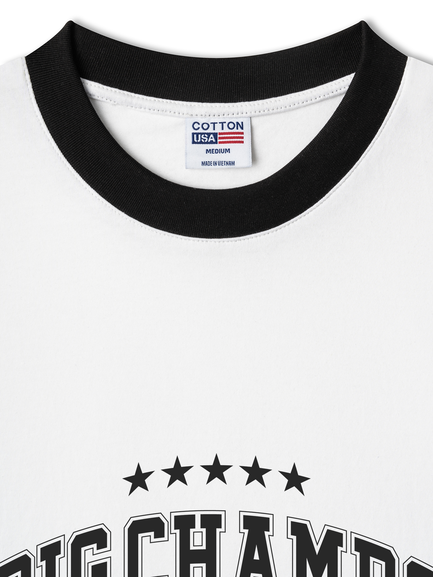 Áo Thun Ringer Relaxed Fit Champions Dont Quit