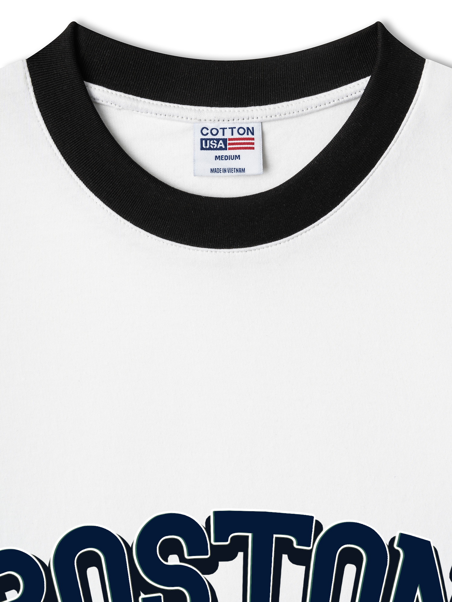 Áo Thun Ringer Relaxed Fit Baseball Boston Teddy